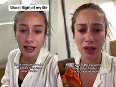 Woman documents ‘worst flight of her life’ after she’s given the wrong food