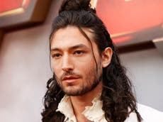 Ezra Miller alludes to legal troubles at The Flash premiere