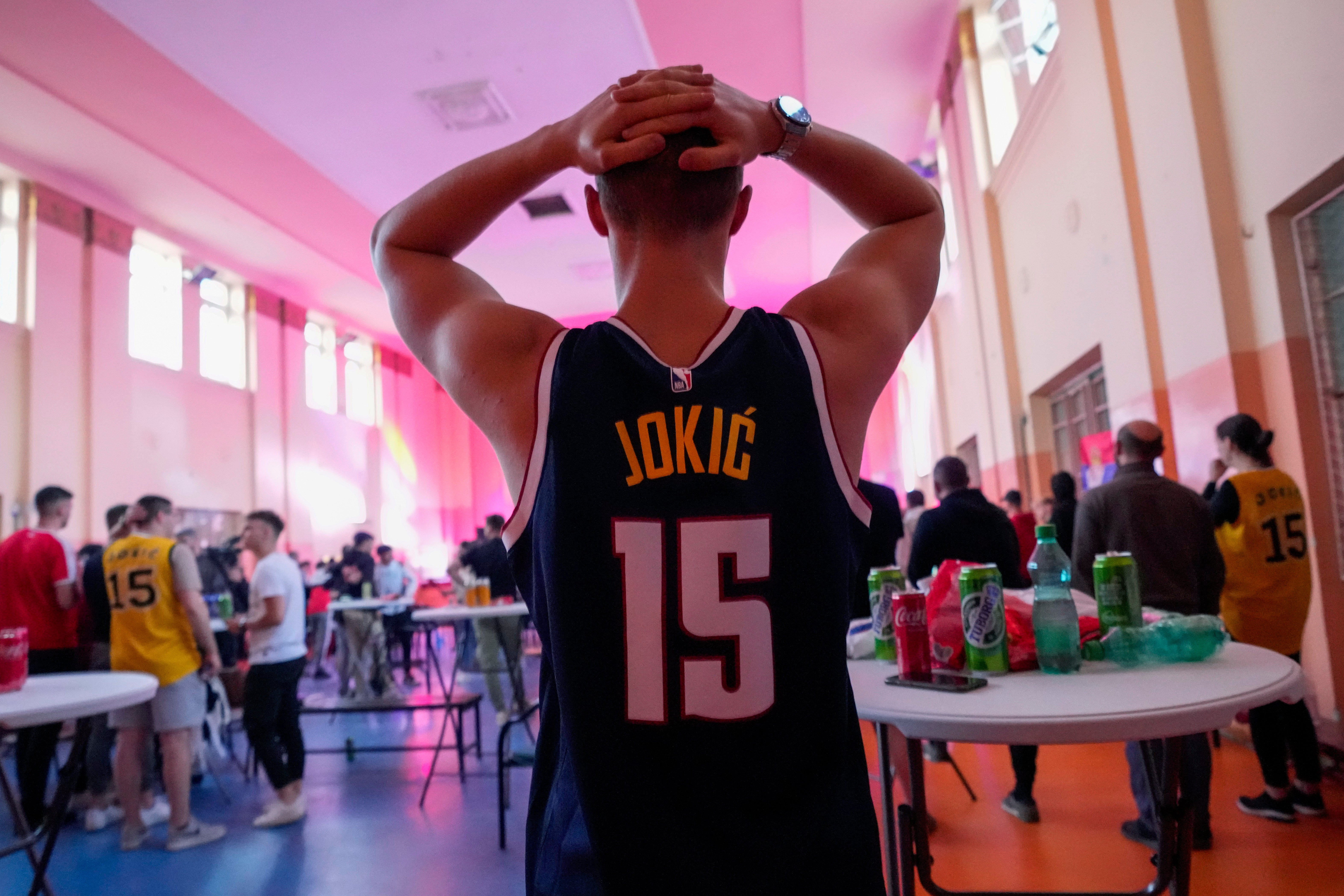 NBA Finals Jokic Serbia Celebrates