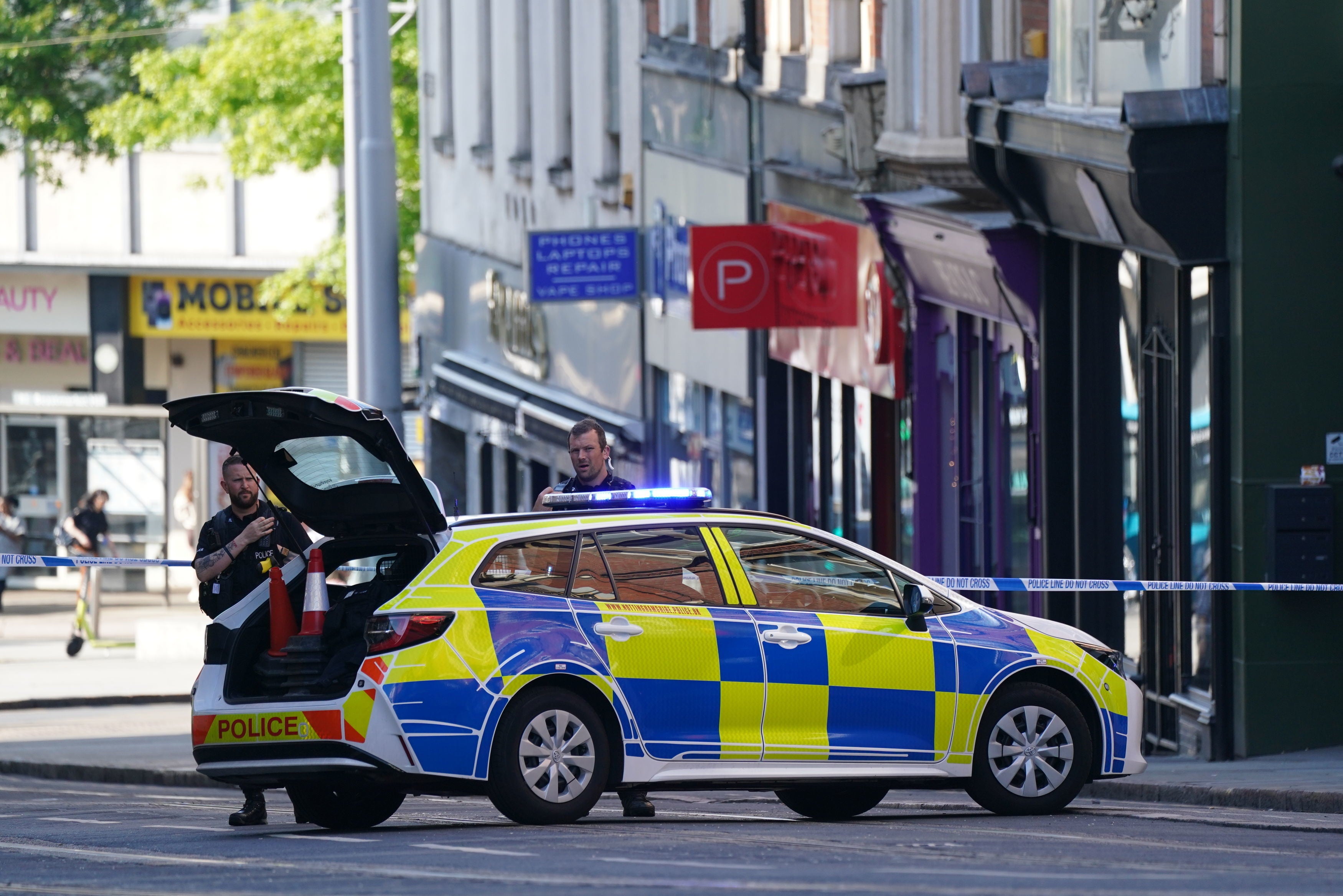 A major incident has been declared by police in Nottingham