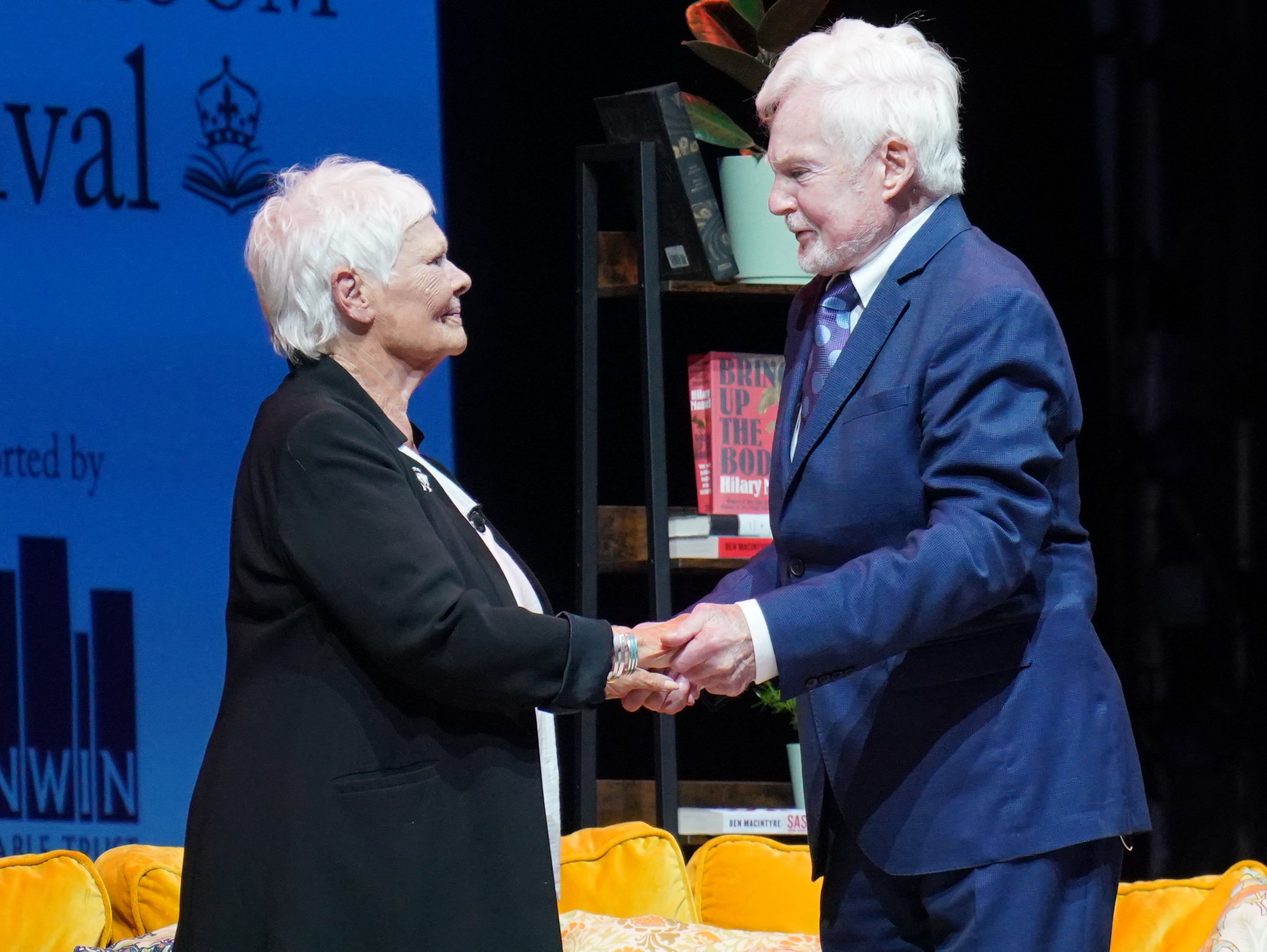 Judi Dench and Derek Jacobi at The Queen’s Reading Room literary festival