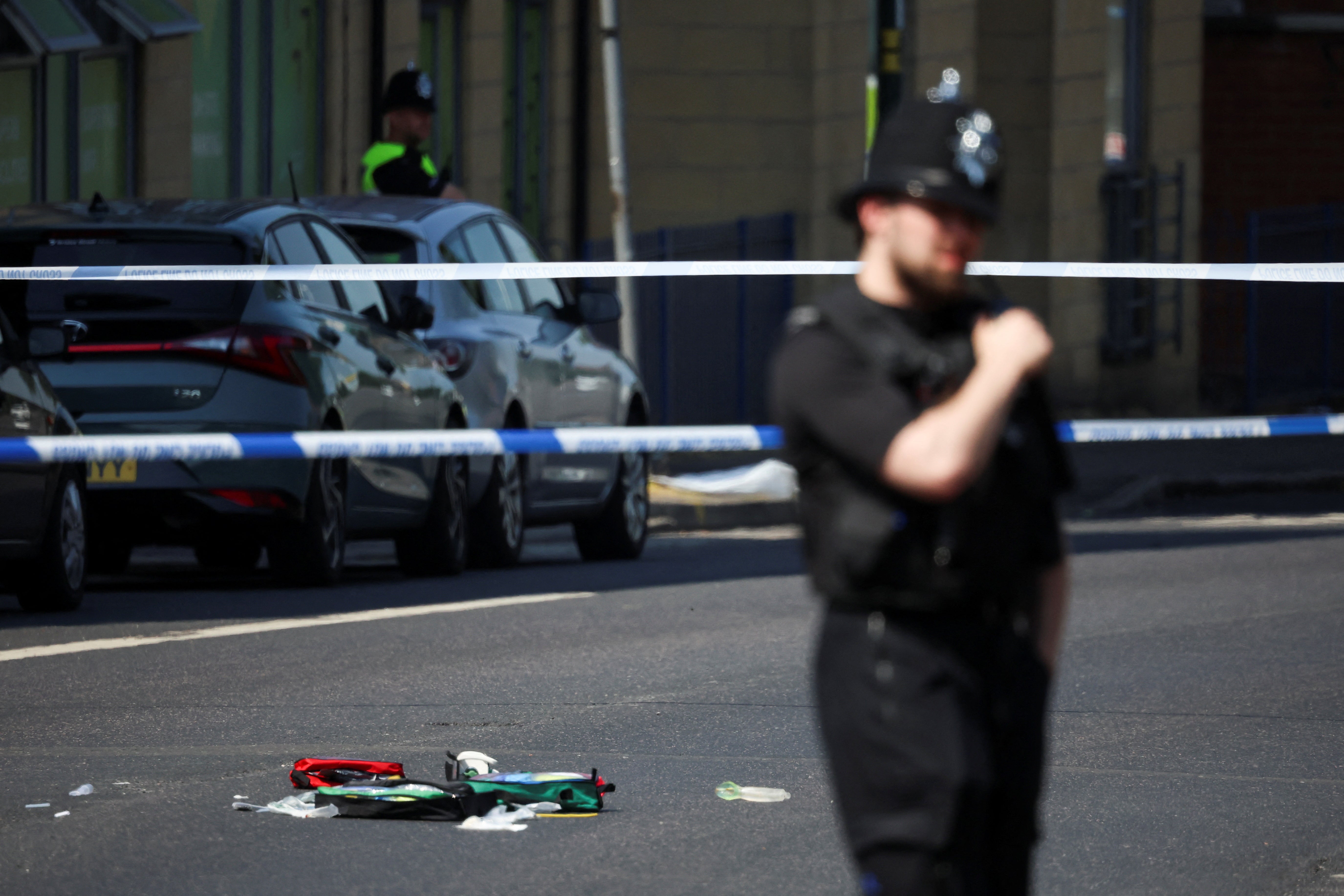 Cordons have closed off sections of Nottingham city centre