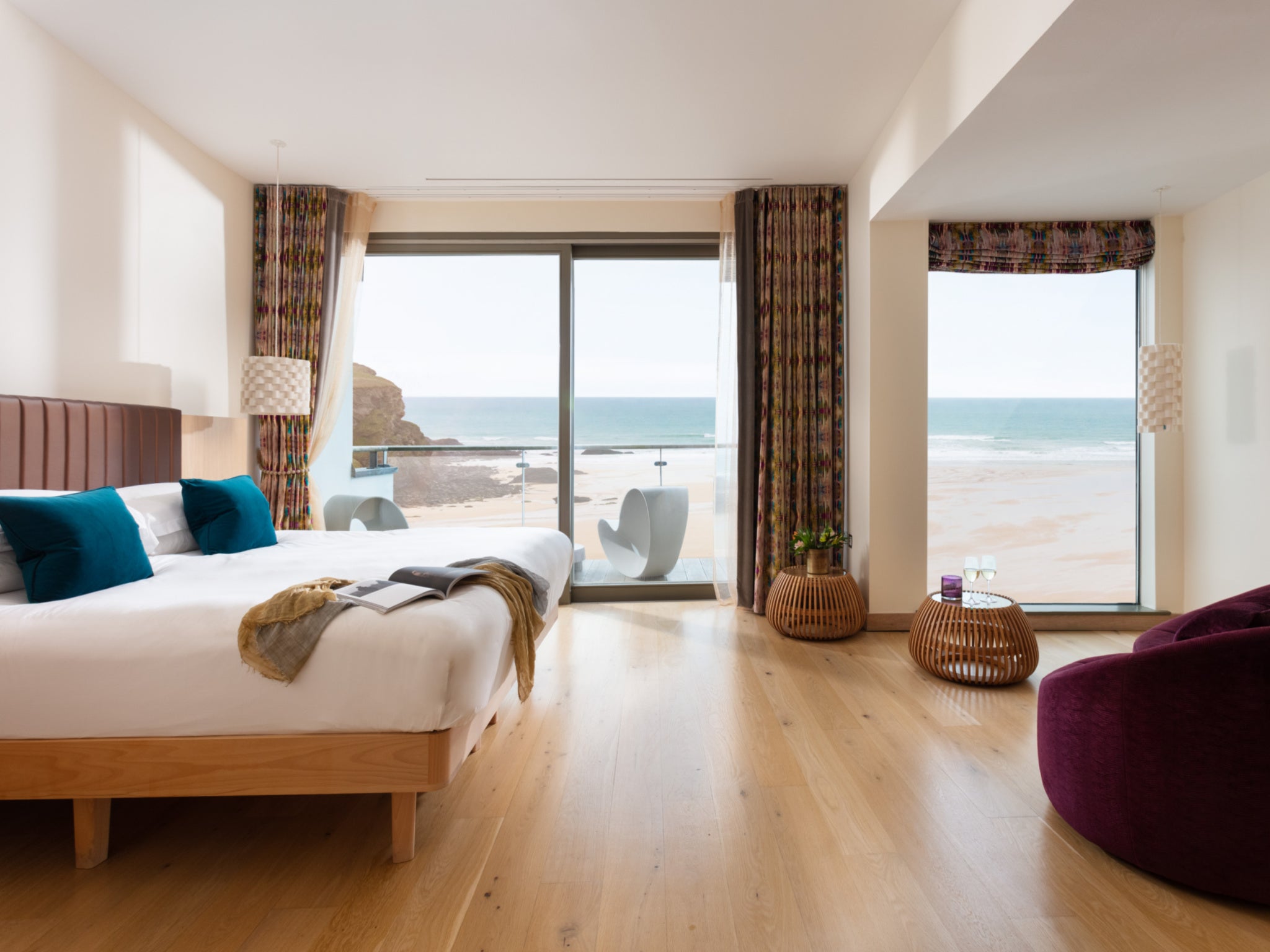 Wake up to stunning sea views at The Scarlet Hotel in Magwan Porth