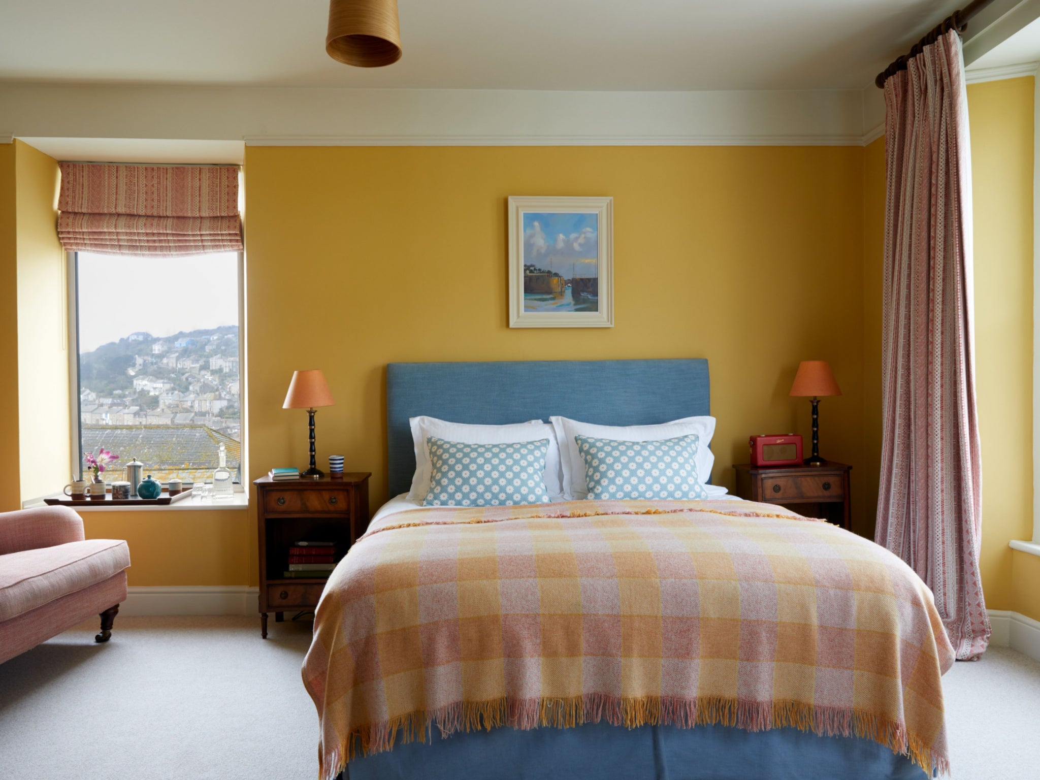 Rooms at The Old Coastguard look out over the picturesque harbour