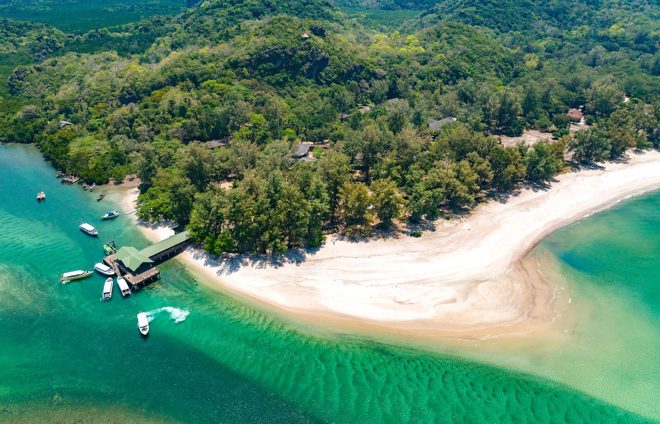 The mountainous terrain of Koh Tarutao National Park