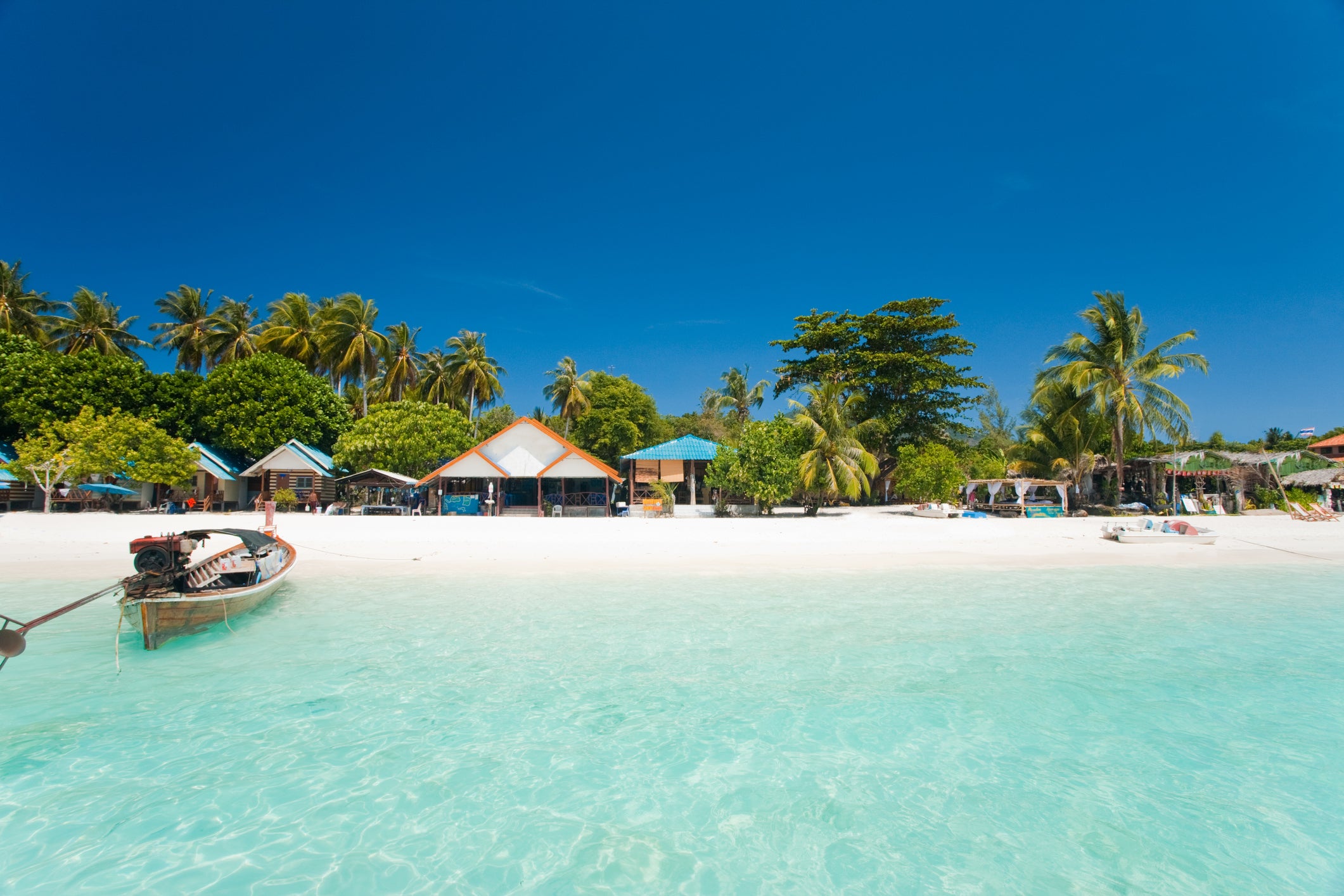 White sands and calm clear waters can be found on the shores of Koh Lipe