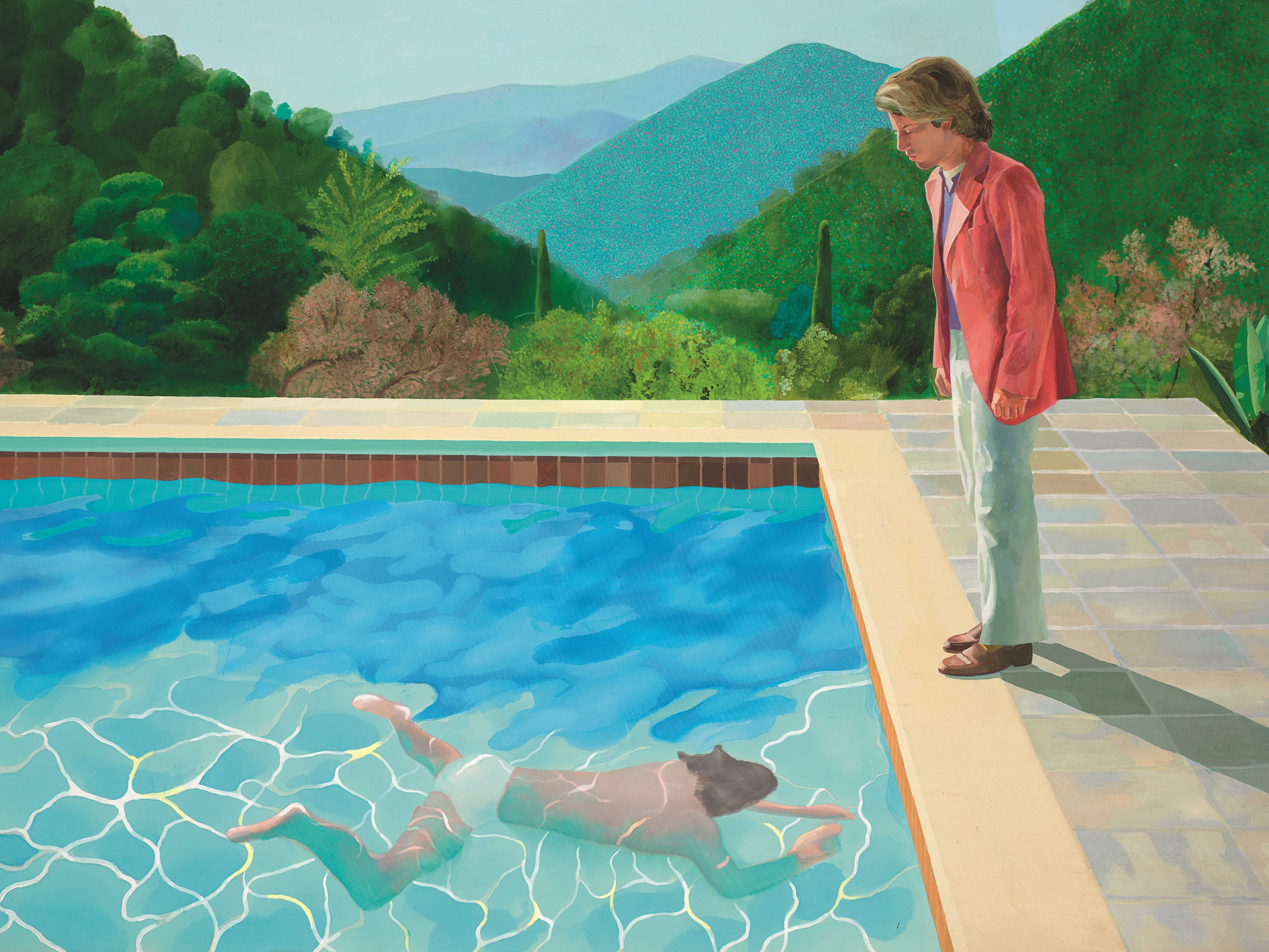 David Hockney’s ‘Portrait of an Artist (Pool with Two Figures)’ from 1972