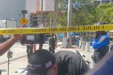 Clashes break out at Trump arraignment courthouse after ‘suspicious package’ sparks police response