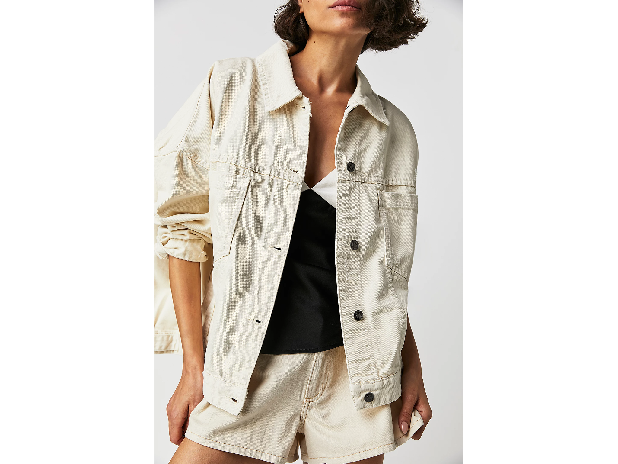 Free People opal swing denim jacket