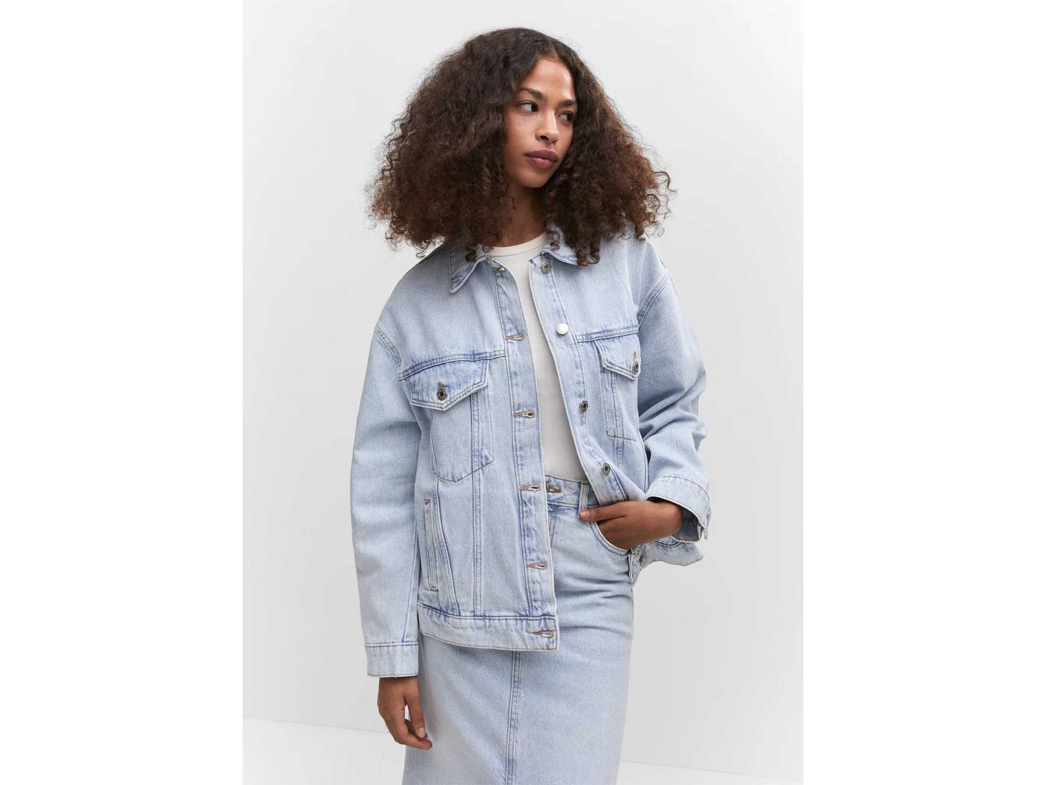 Mango oversize denim jacket