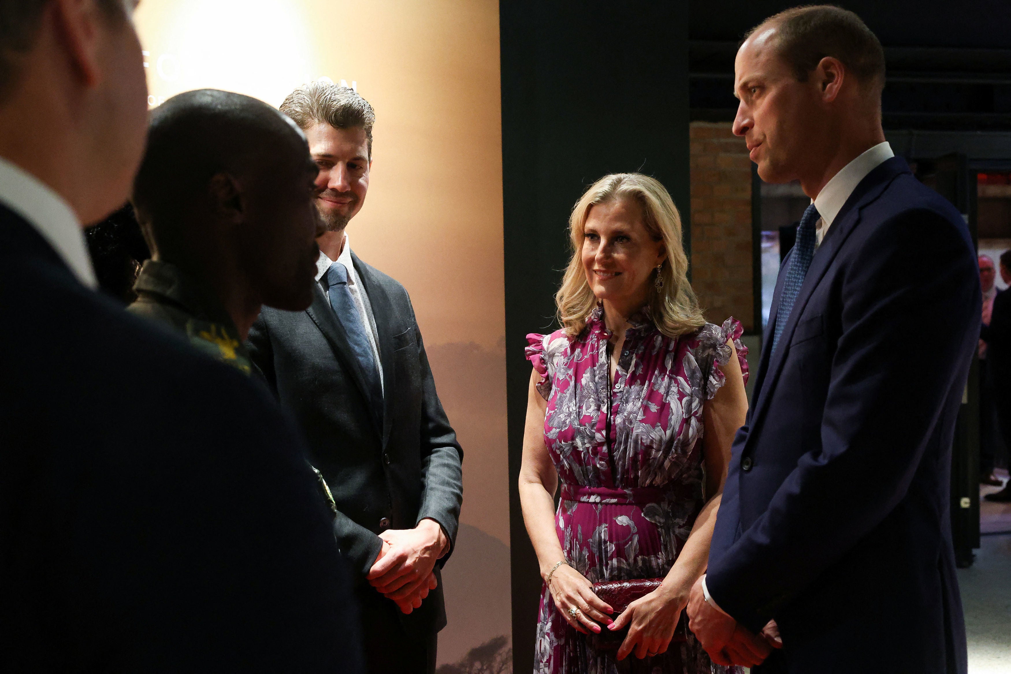 The Prince of Wales and the Duchess of Edinburgh attend a private screening of Rhino Man, hosted by United for Wildlife, at The Cinema at Battersea Power Station in London