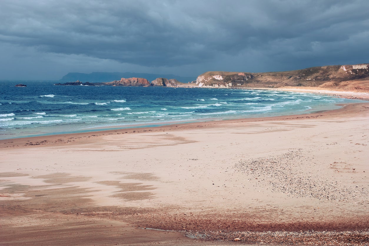 A view of Whitepark Bay, a secluded area of the Causeway Coast