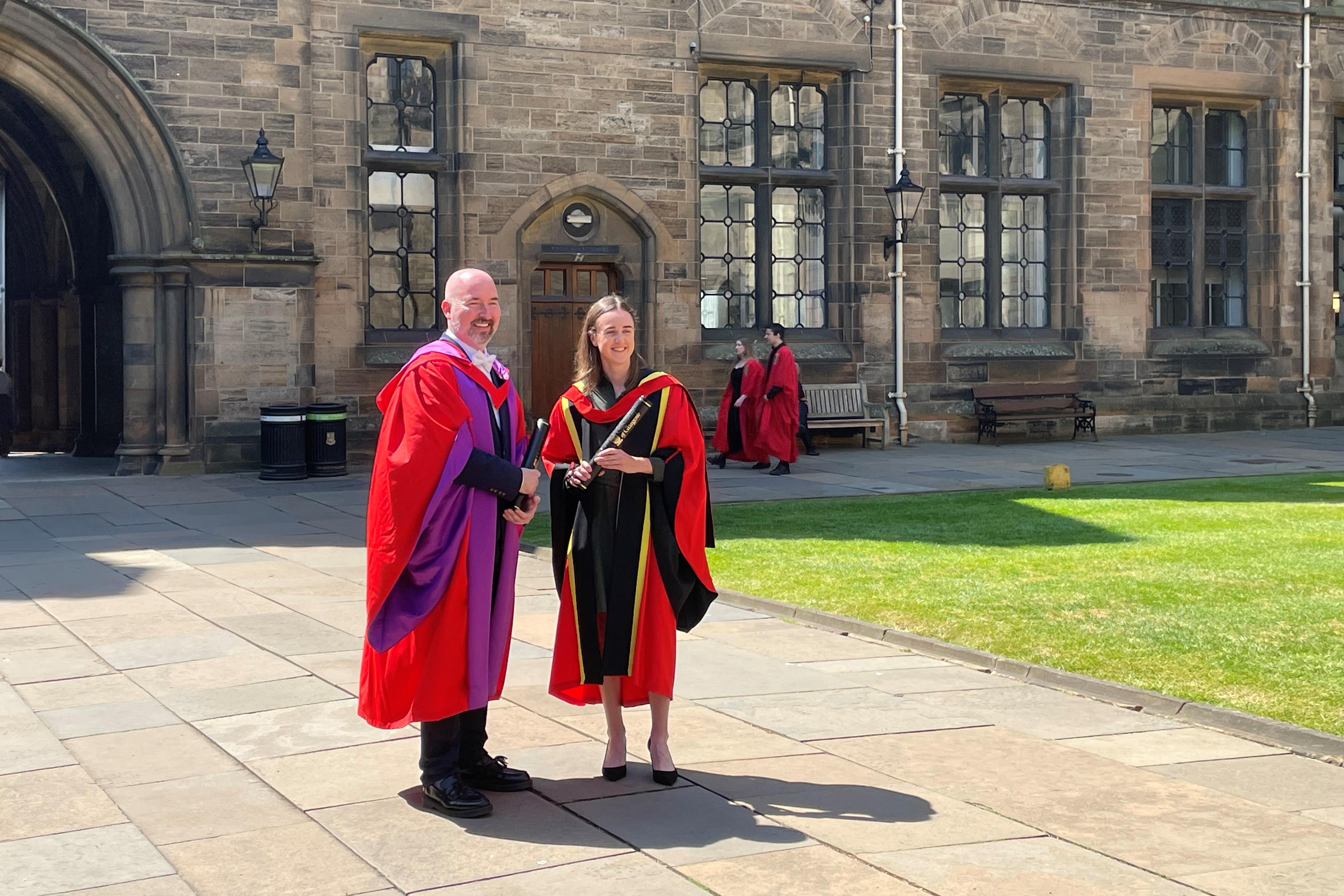 Douglas Stuart and Laura Muir received honorary degrees (PA)