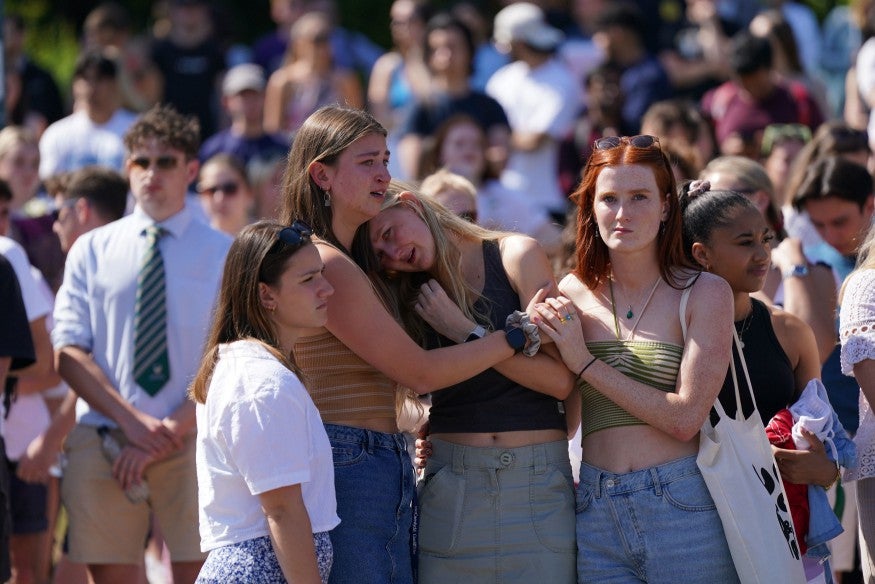 Thousands came to pay their respects to Barnaby and Grace at a University of Nottingham vigil