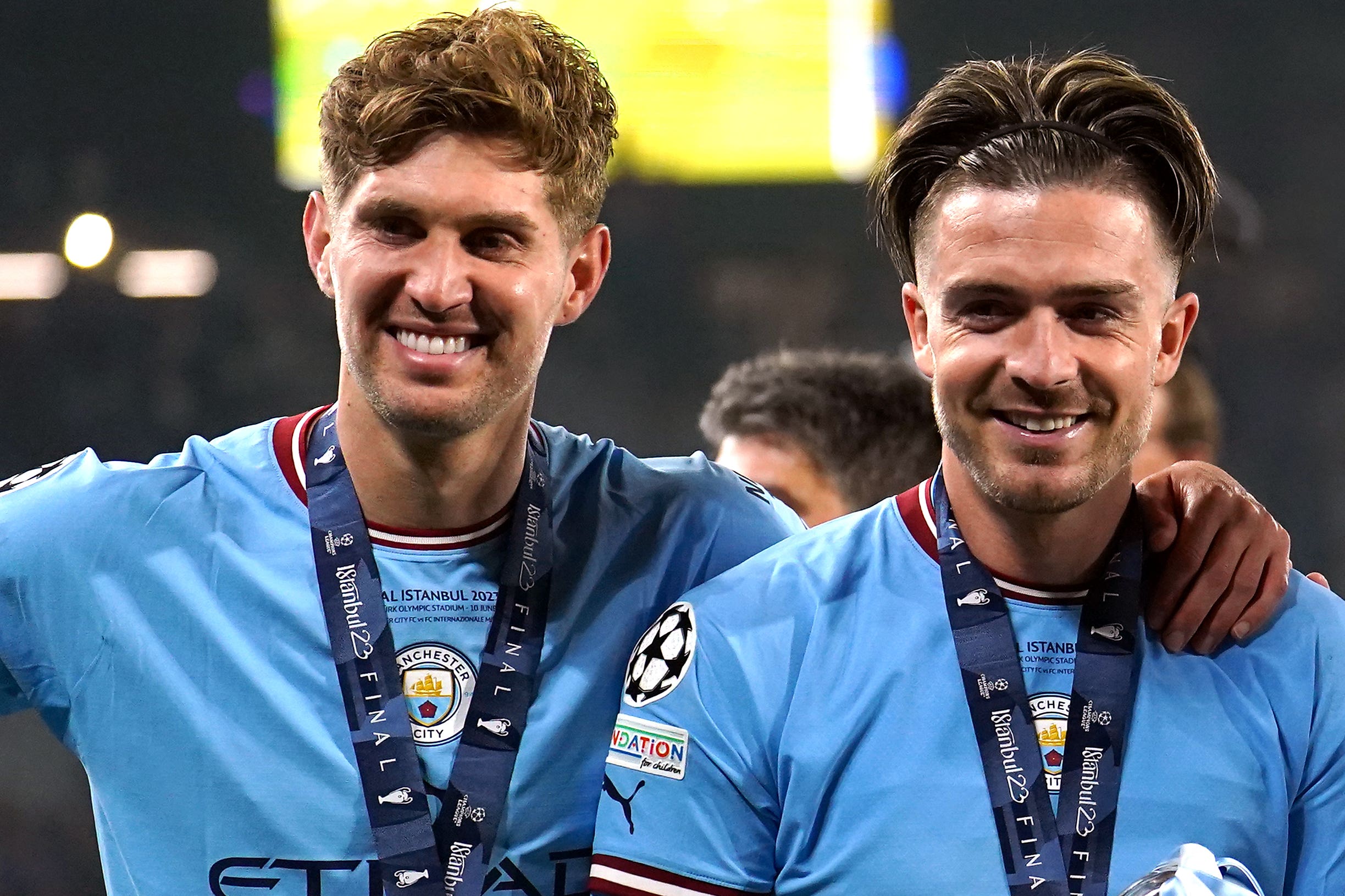 John Stones and Jack Grealish played in Istanbul (Martin Rickett/PA)