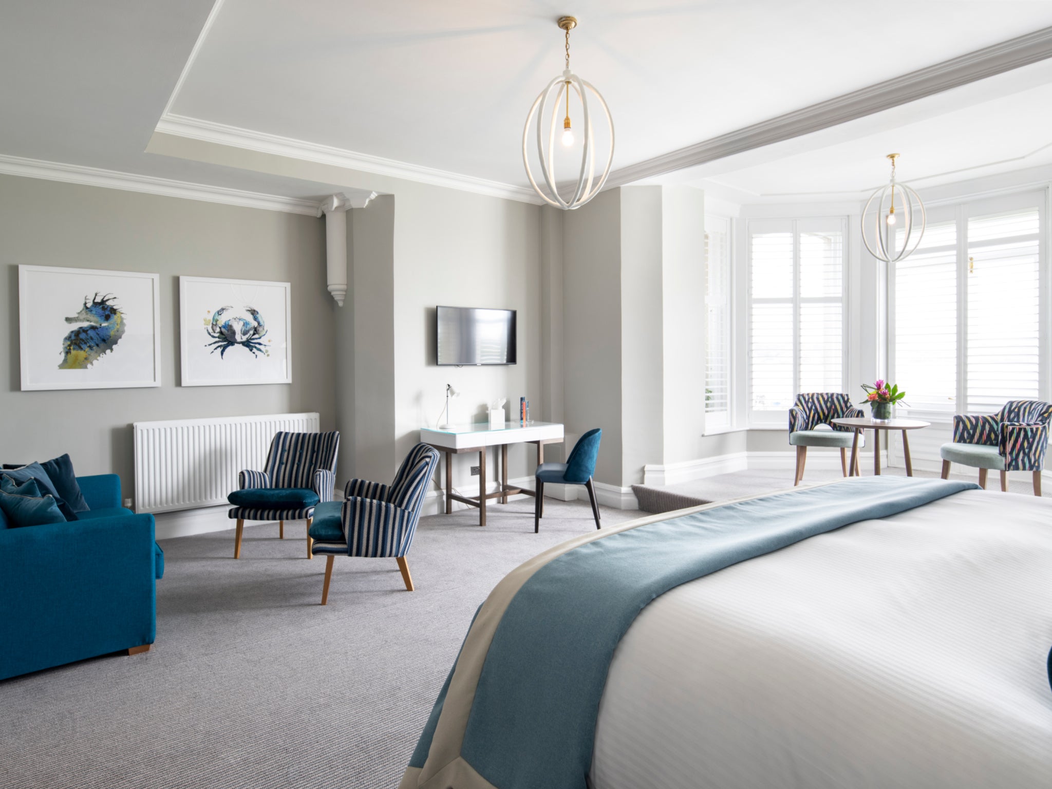 Padstow Harbour Hotel’s 58 rooms look out over the Camel Estuary