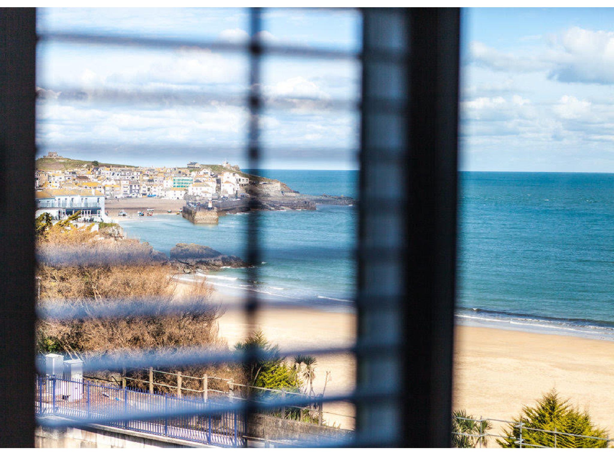 Elegant rooms look out over the golden sands of Porthminster