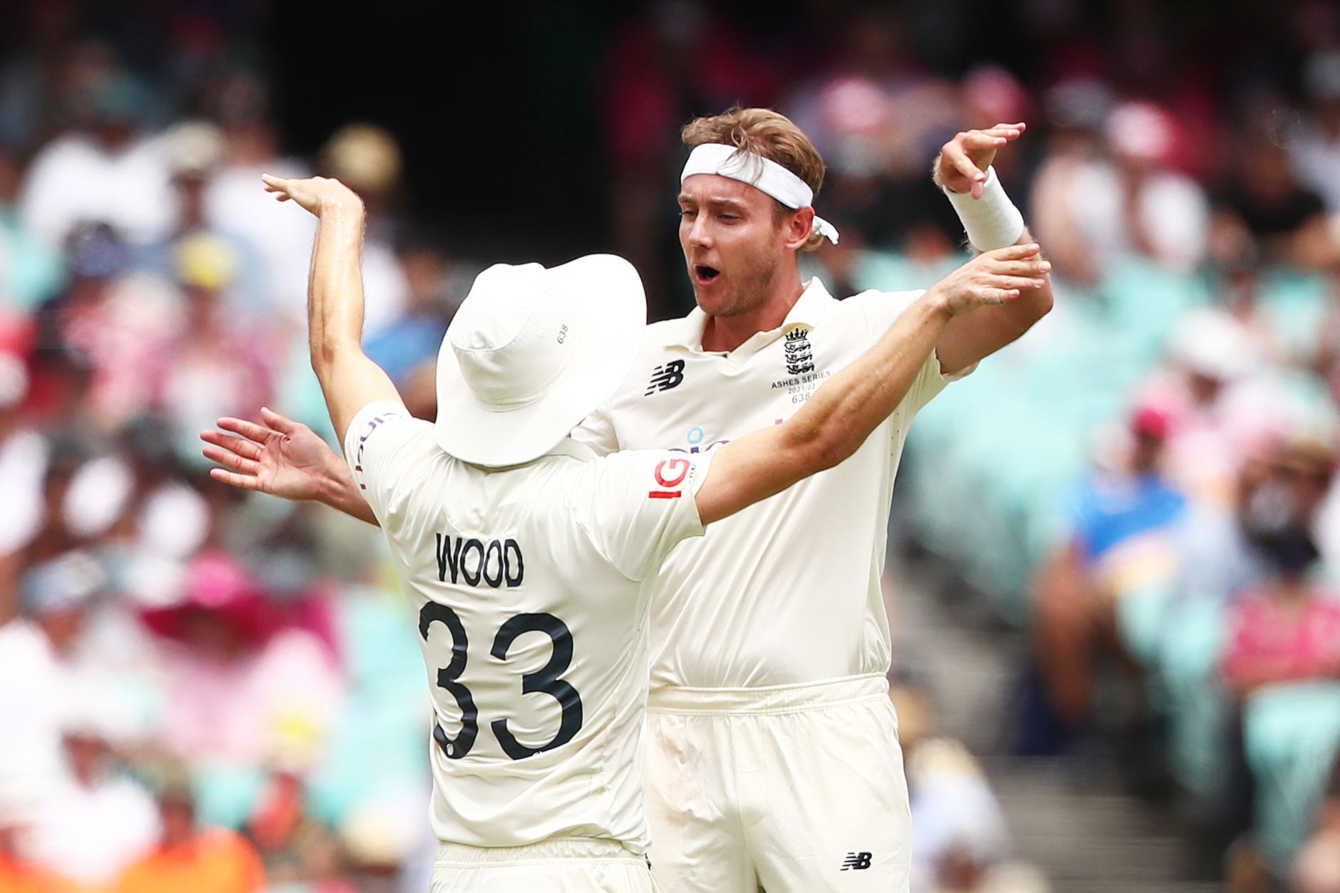 Stuart Broad, right, got the nod over Mark Wood for England’s Ashes opener (Jason O’Brien/PA)