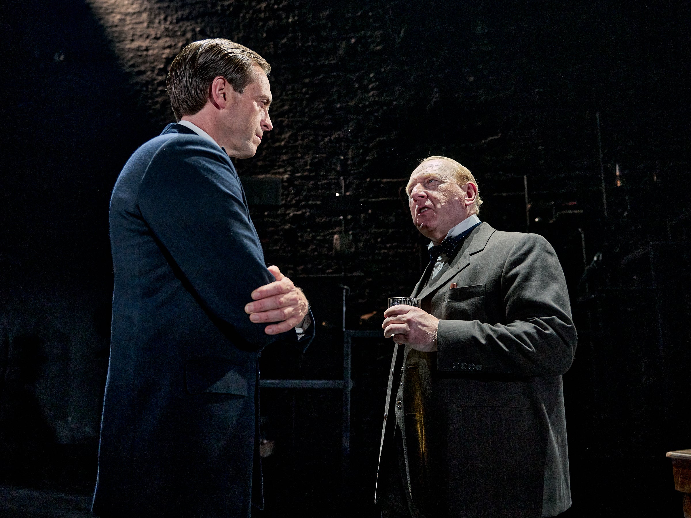 Stephen Campbell Moore and Adrian Scarborough in ‘When Winston Went to War with the Wireless'