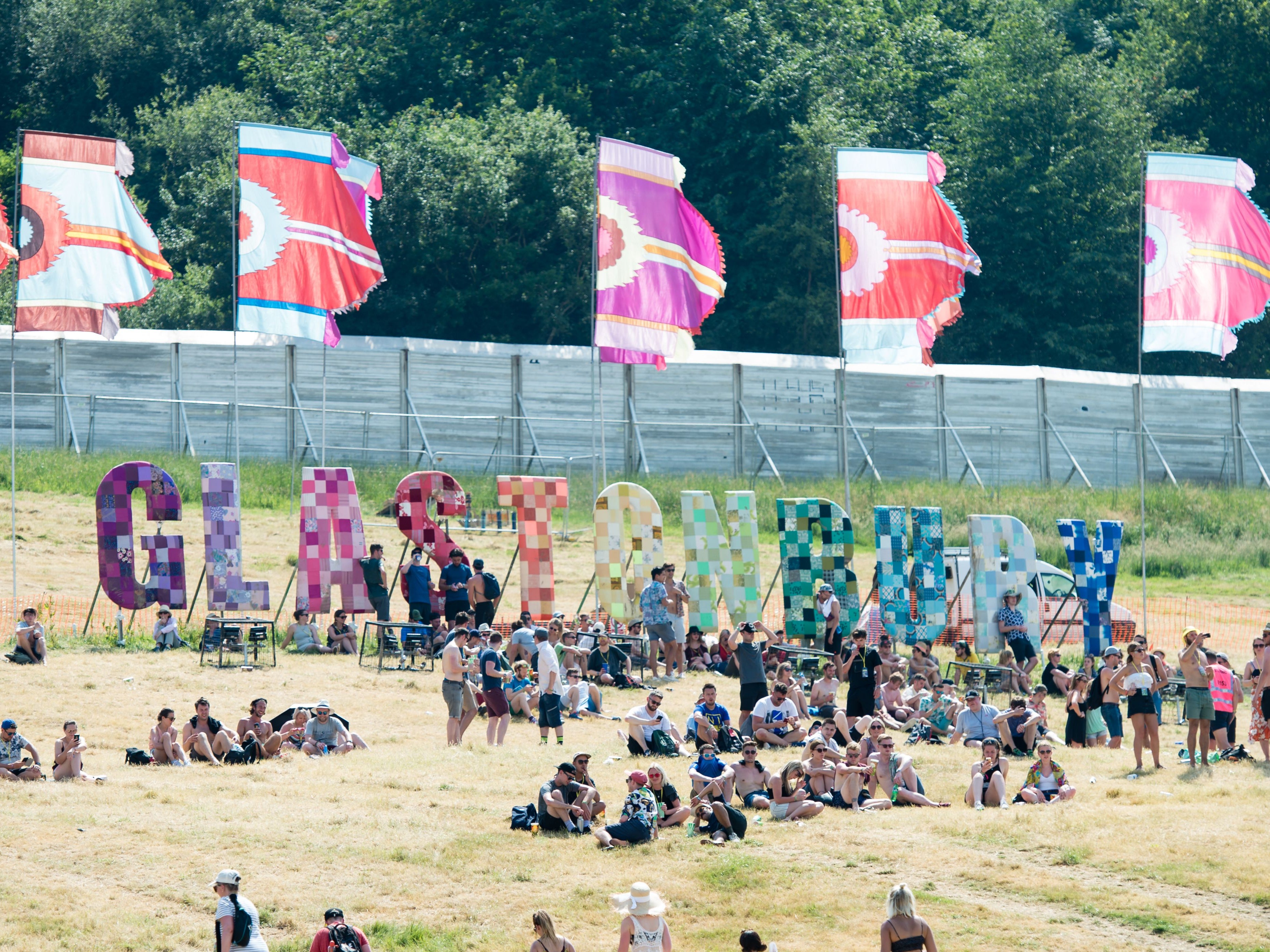 The joint hottest day of the year has come on the Glastonbury weekend