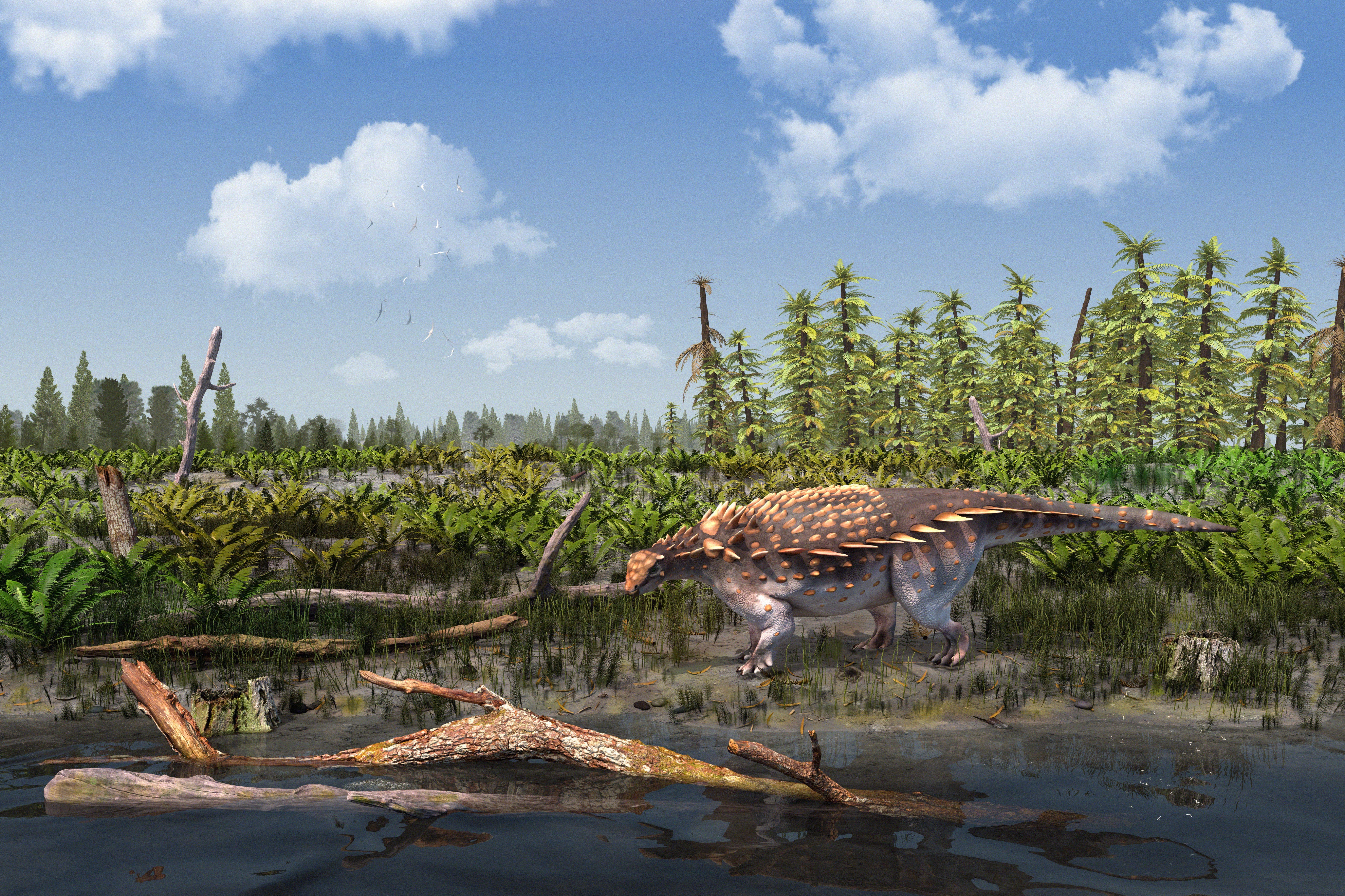 An artist’s impression of Vectipelta barretti (Stuart Pond/Natural History Musrum)