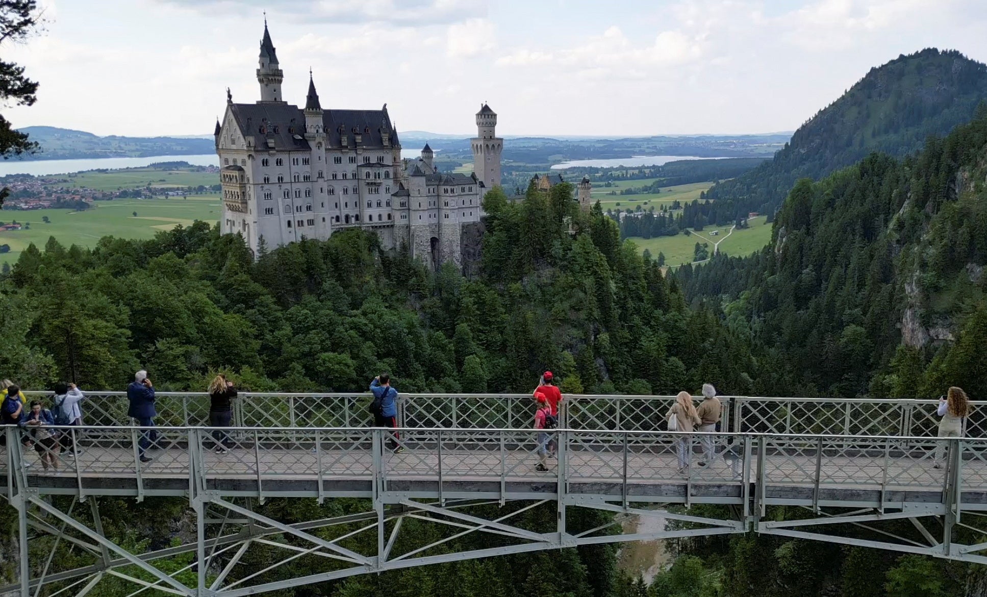 The bridge over Neuschwanstein Castle