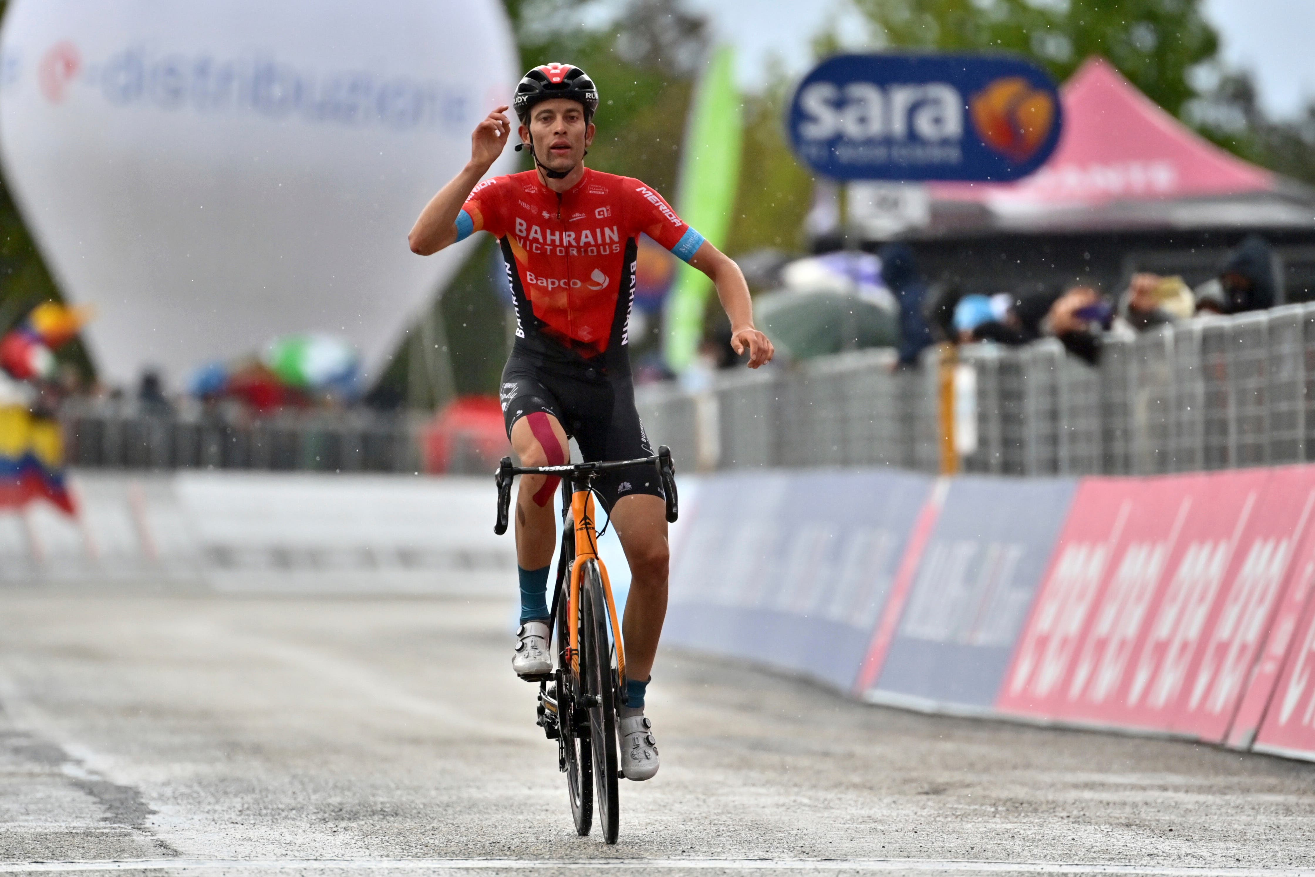 Swiss cyclist Gino Mader has died aged 26 as a result of injuries from a crash at the Tour de Suisse (Massimo Paolone/AP)