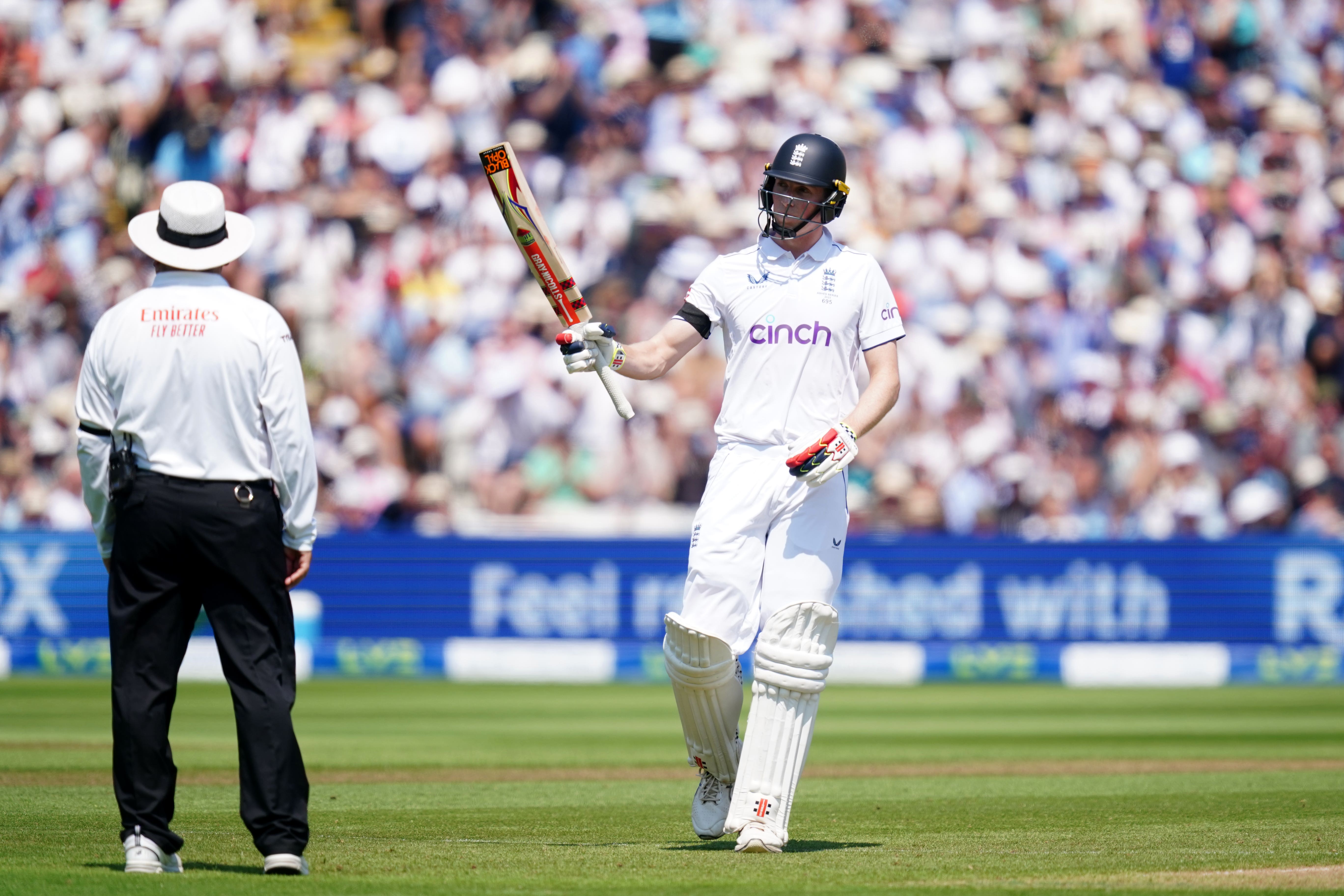 Zak Crawley struck a half-century for England (David Davies/PA)