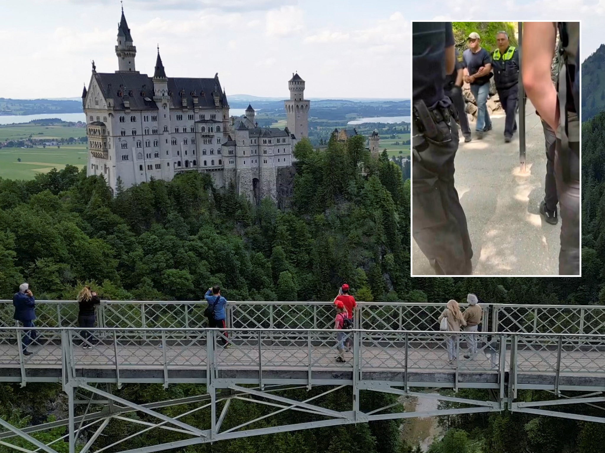 German castle attack — latest: Neuschwanstein shoving suspect arrested after US tourist killed and friend hurt