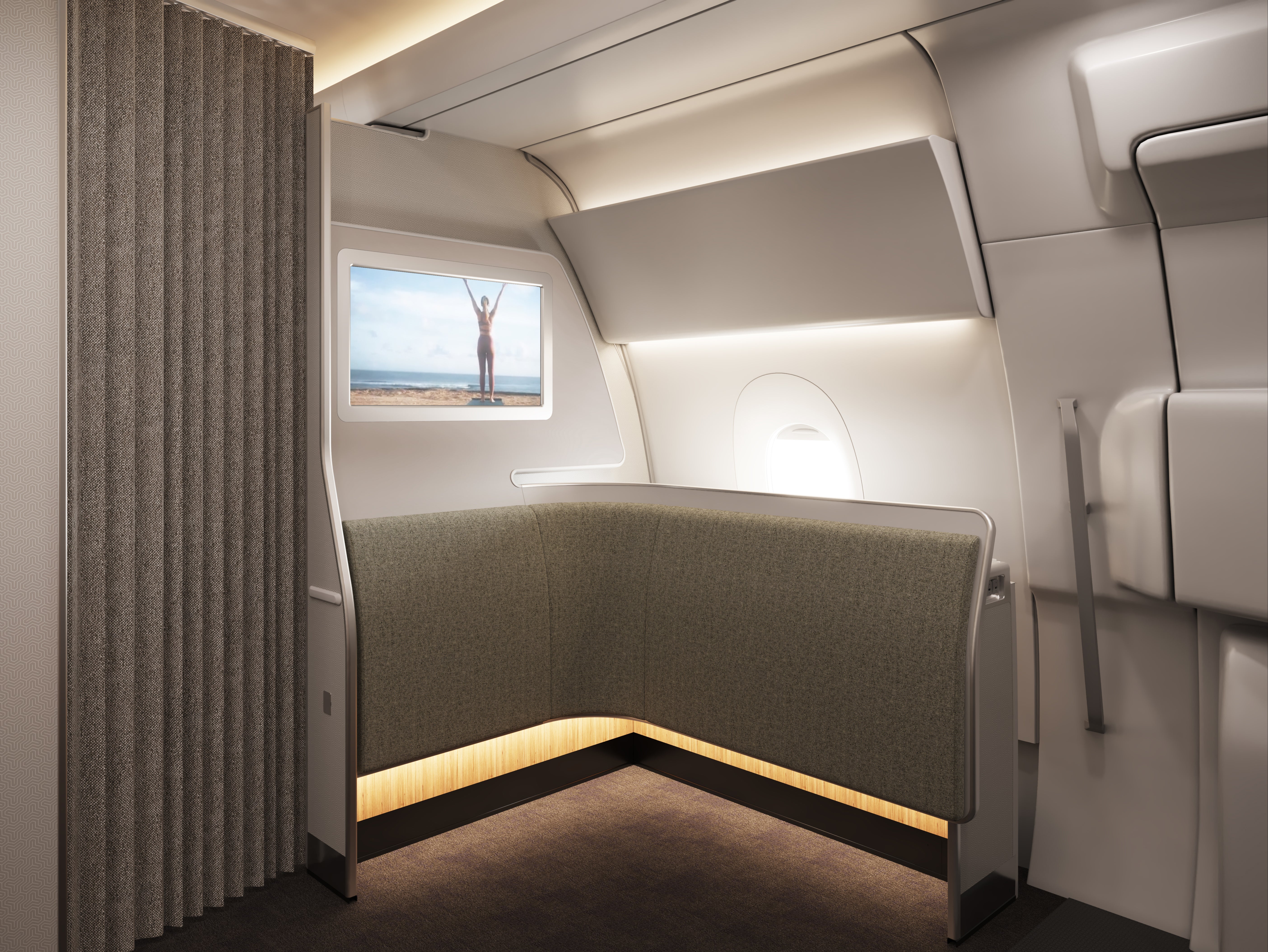 Losing weight? The Wellness area on board the Qantas Airbus A350