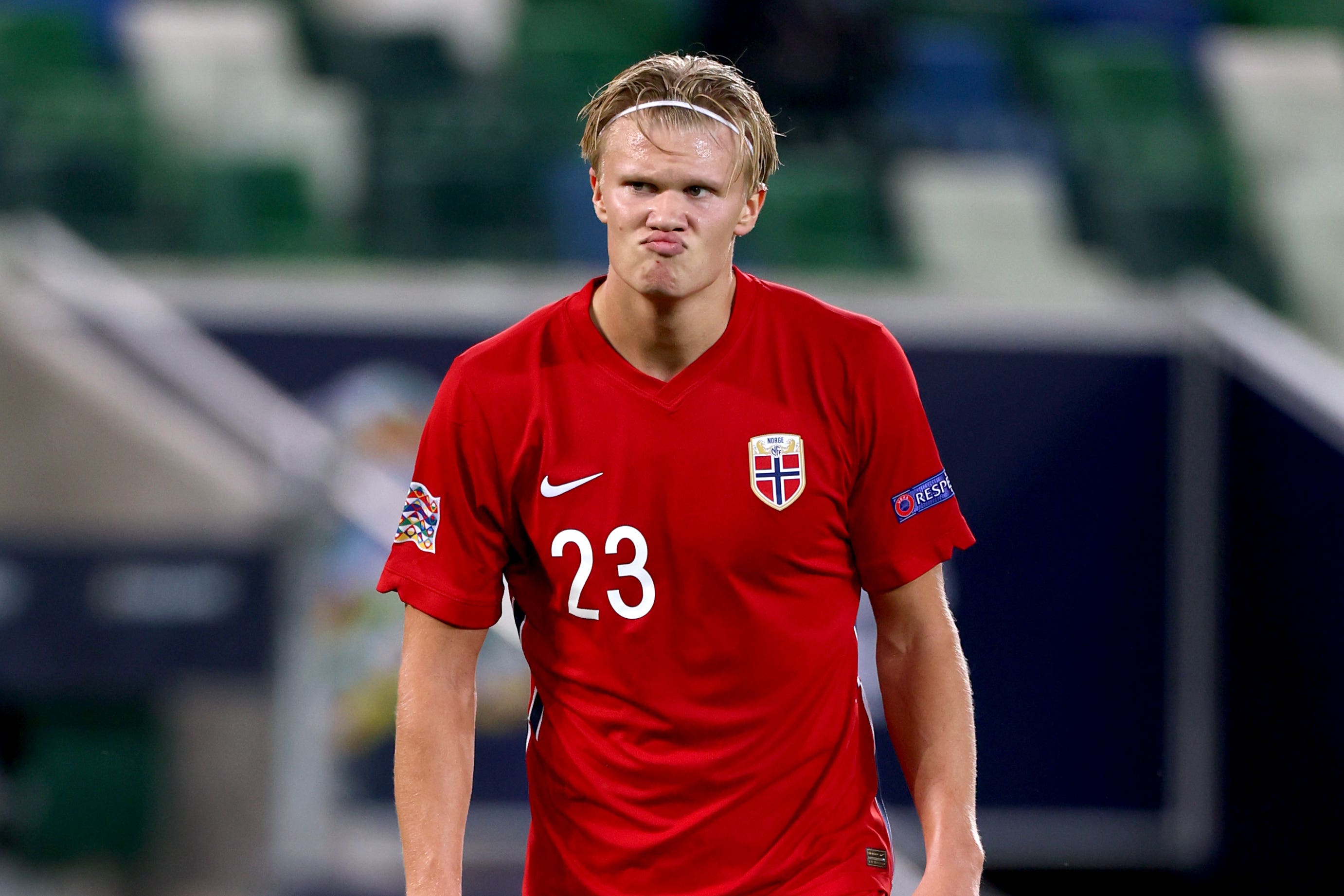 Erling Haaland’s goalscoring rate for his country is similar to the records he has set at club level (Liam McBurney/PA)