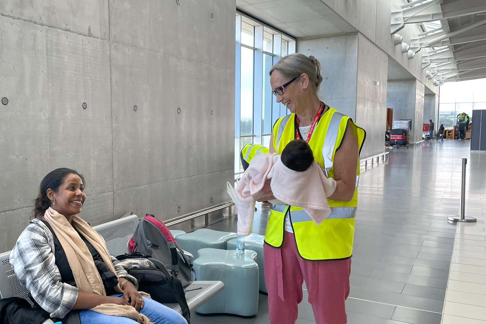 Liz Tait helped people flee Sudan when fighting broke about between rival military forces in April (British Red Cross/PA)