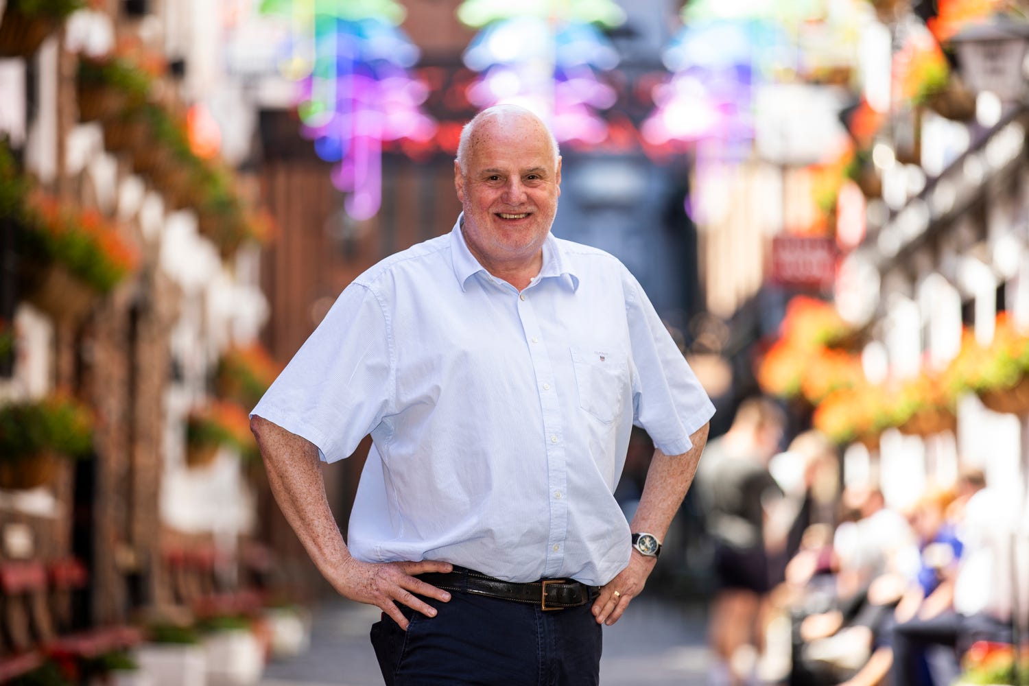 Willie Jack, owner of the famous Duke of York and Harp Bar in Belfast city’s Cathedral Quarter, who has been awarded an MBE. Picture date: Thursday June 15, 2023. PA Photo. See PA story HONOURS Ulster Jack. Photo credit should read: Liam McBurney/PA Wire