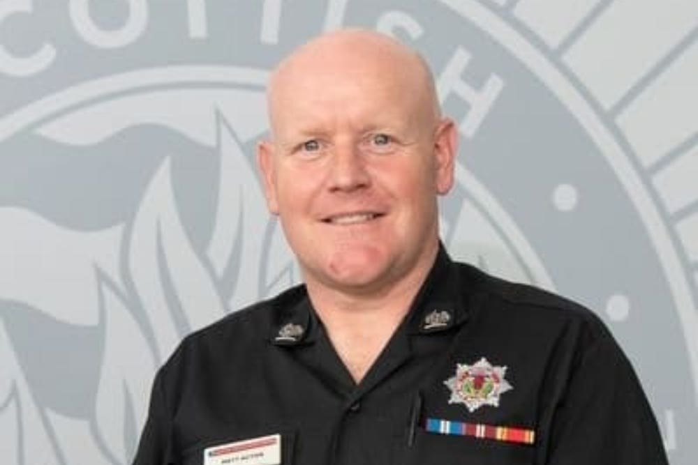 Matt Acton has been honoured (SFRS/PA)