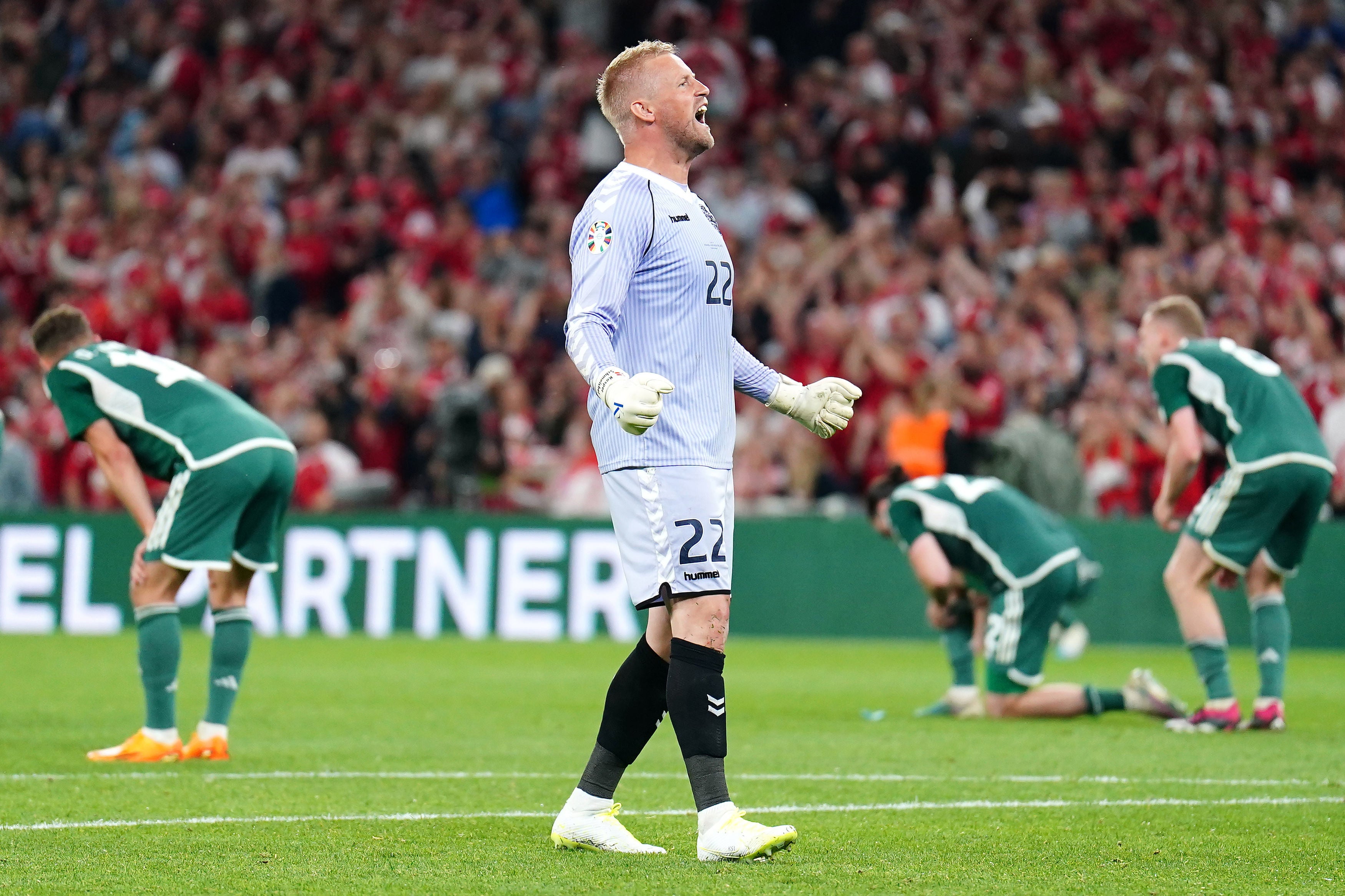 Denmark celebrated a hard-fought win