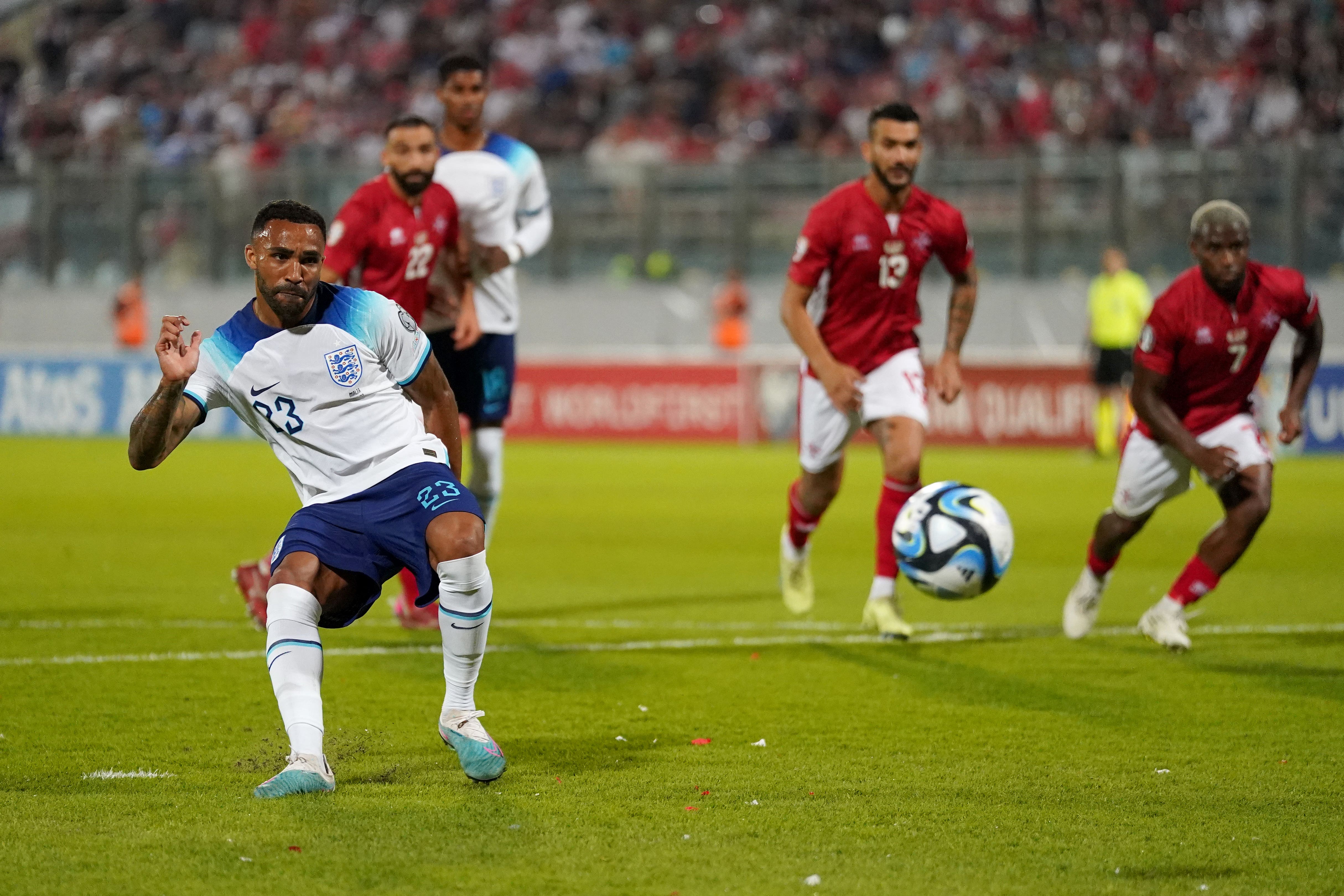 England’s Callum Wilson scored a late penalty (Nick Potts/PA)