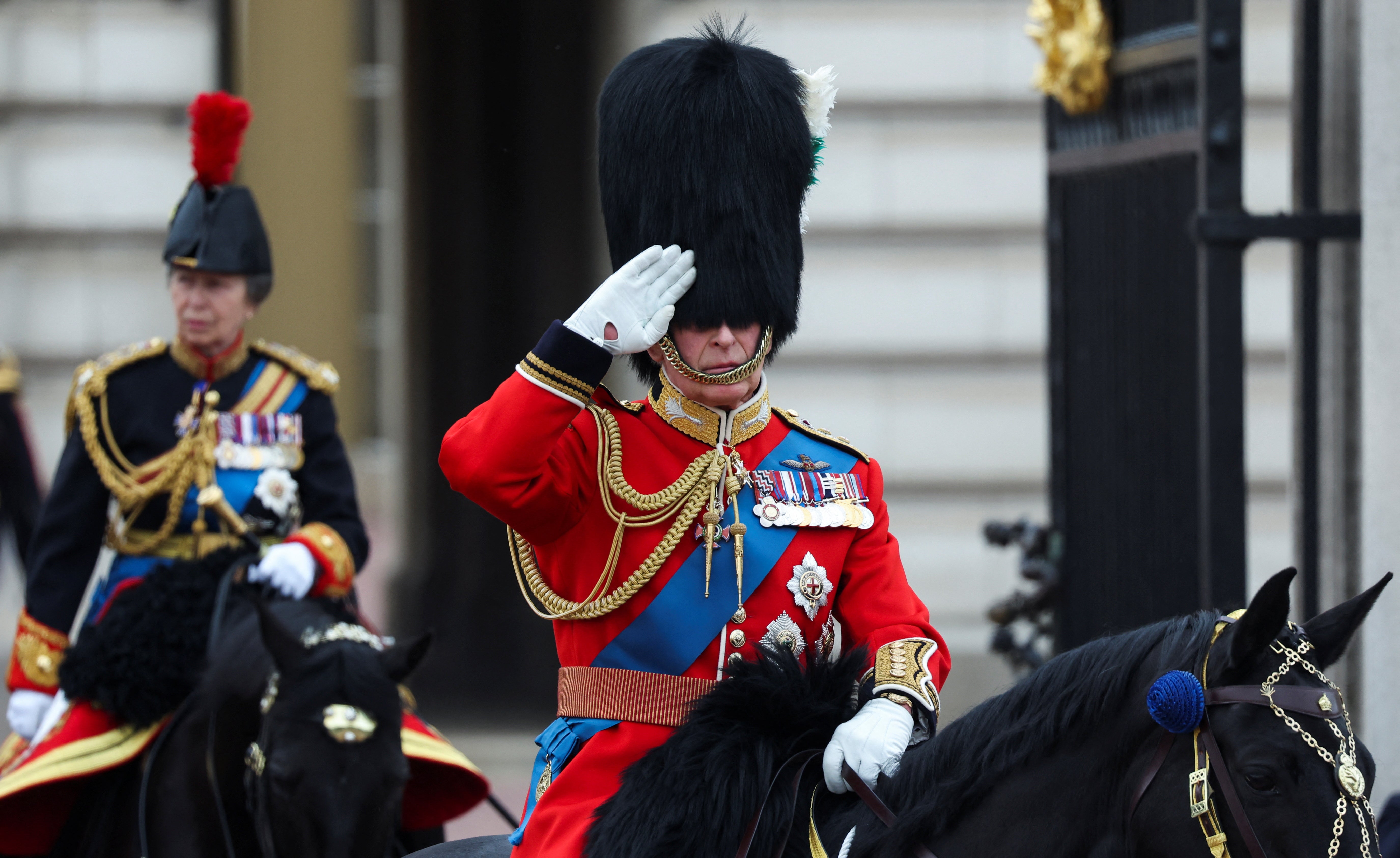 Trooping the Colour 2023 - live: King Charles on Buckingham Palace balcony for military flypast