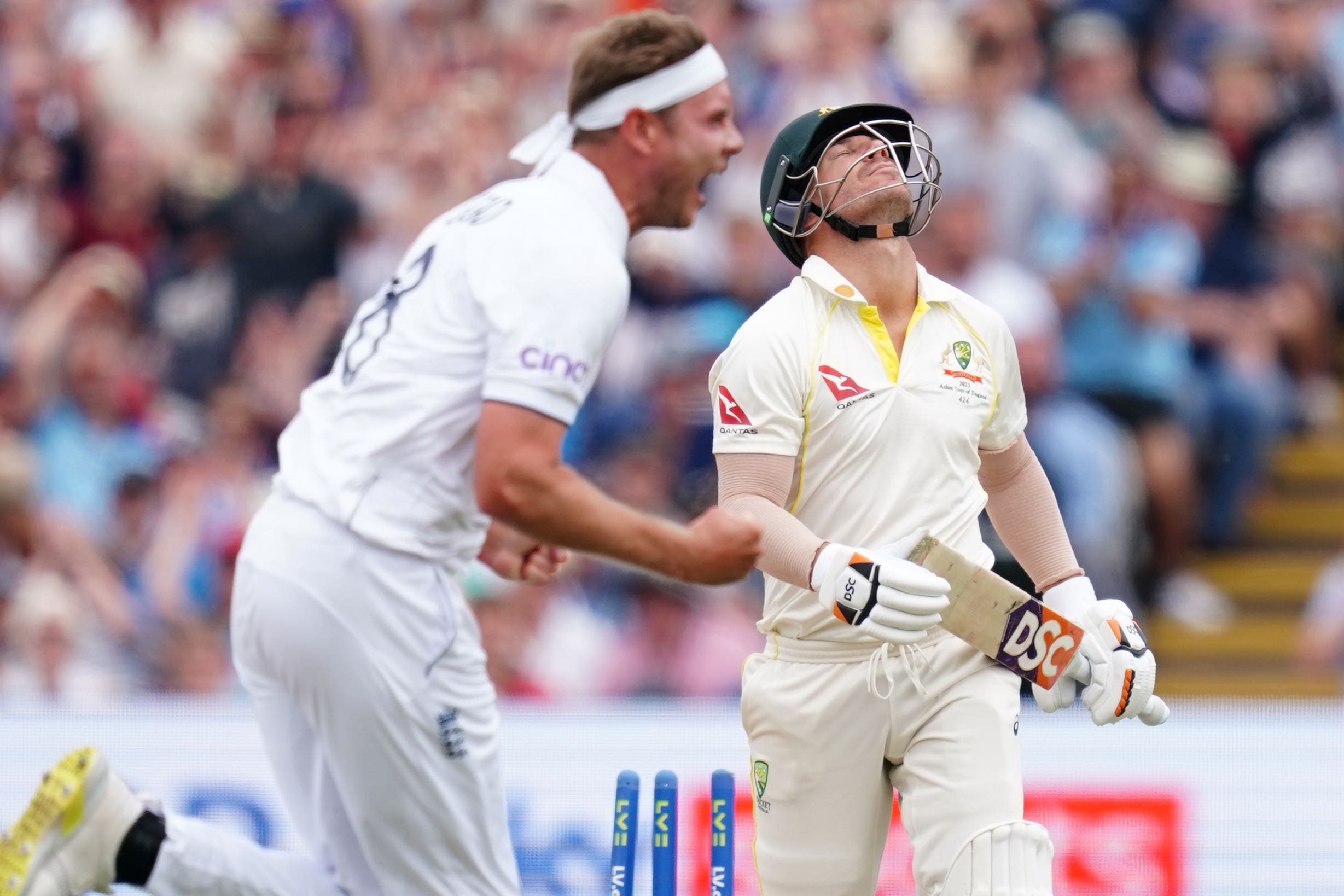 Stuart Broad had the crowd in raptures during the morning session