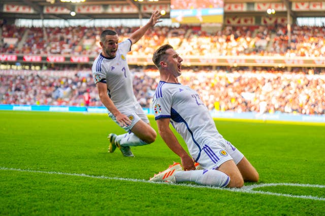 <p>Kenny McLean grabbed a late winner for Scotland </p>