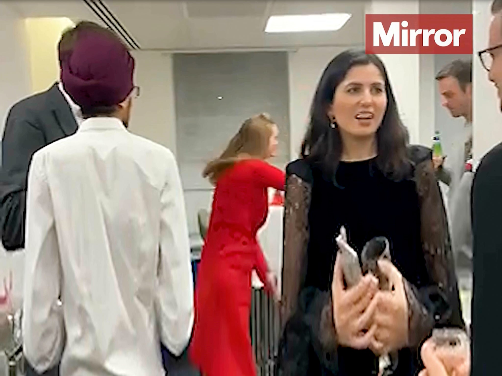 Tory staff dancing at CCHQ party