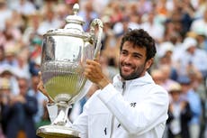 Defending champion Matteo Berrettini withdraws from Queen’s due to injury