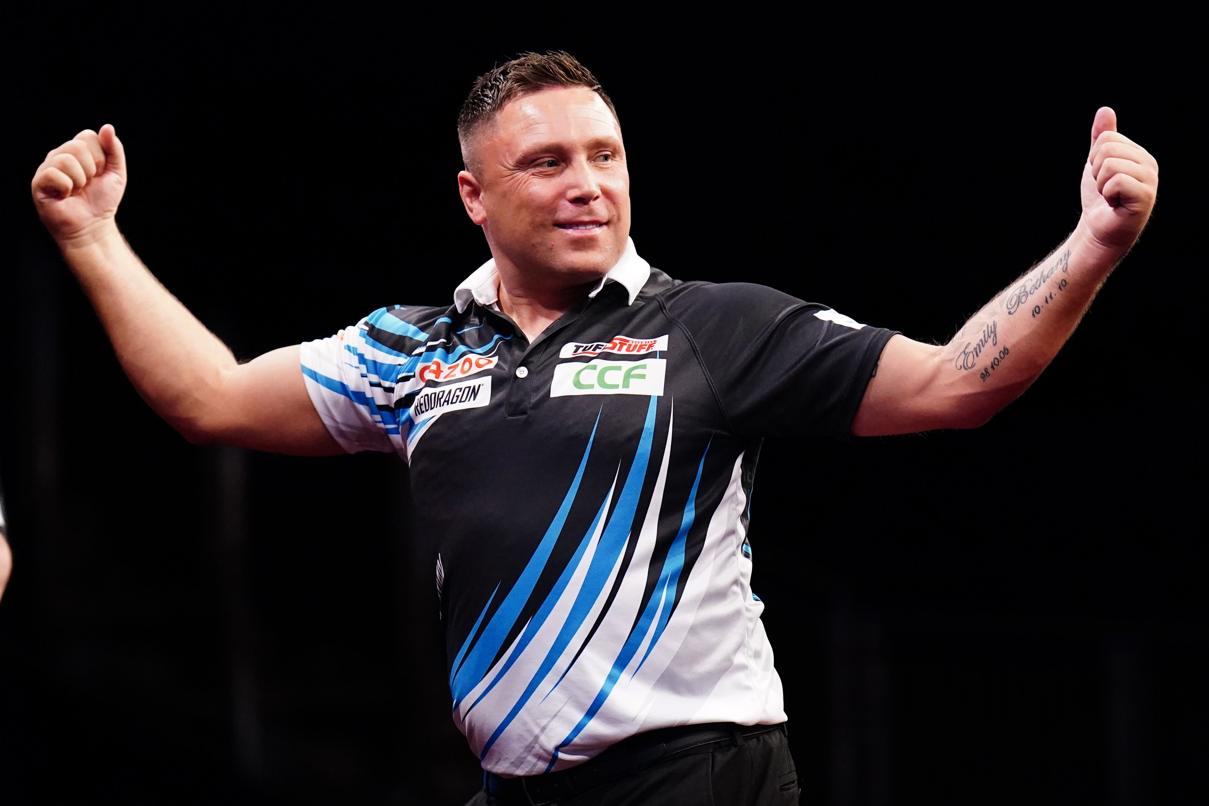 Gerwyn Price is one of the eight players in the event (Zac Goodwin/PA)