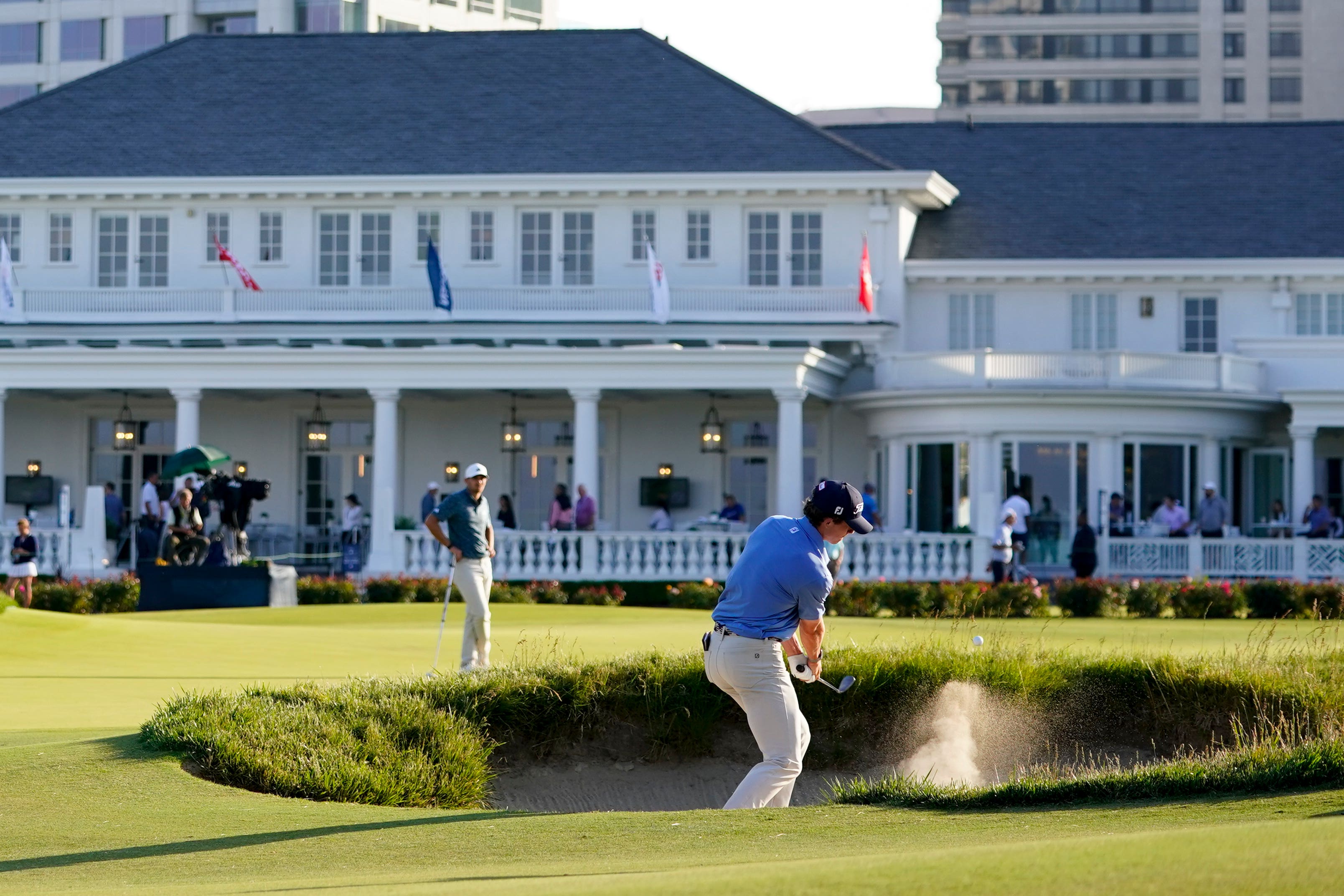 Gordon Sargent saw a putt at the US Open amazingly bounce out of the hole (Lindsey Wasson/AP)