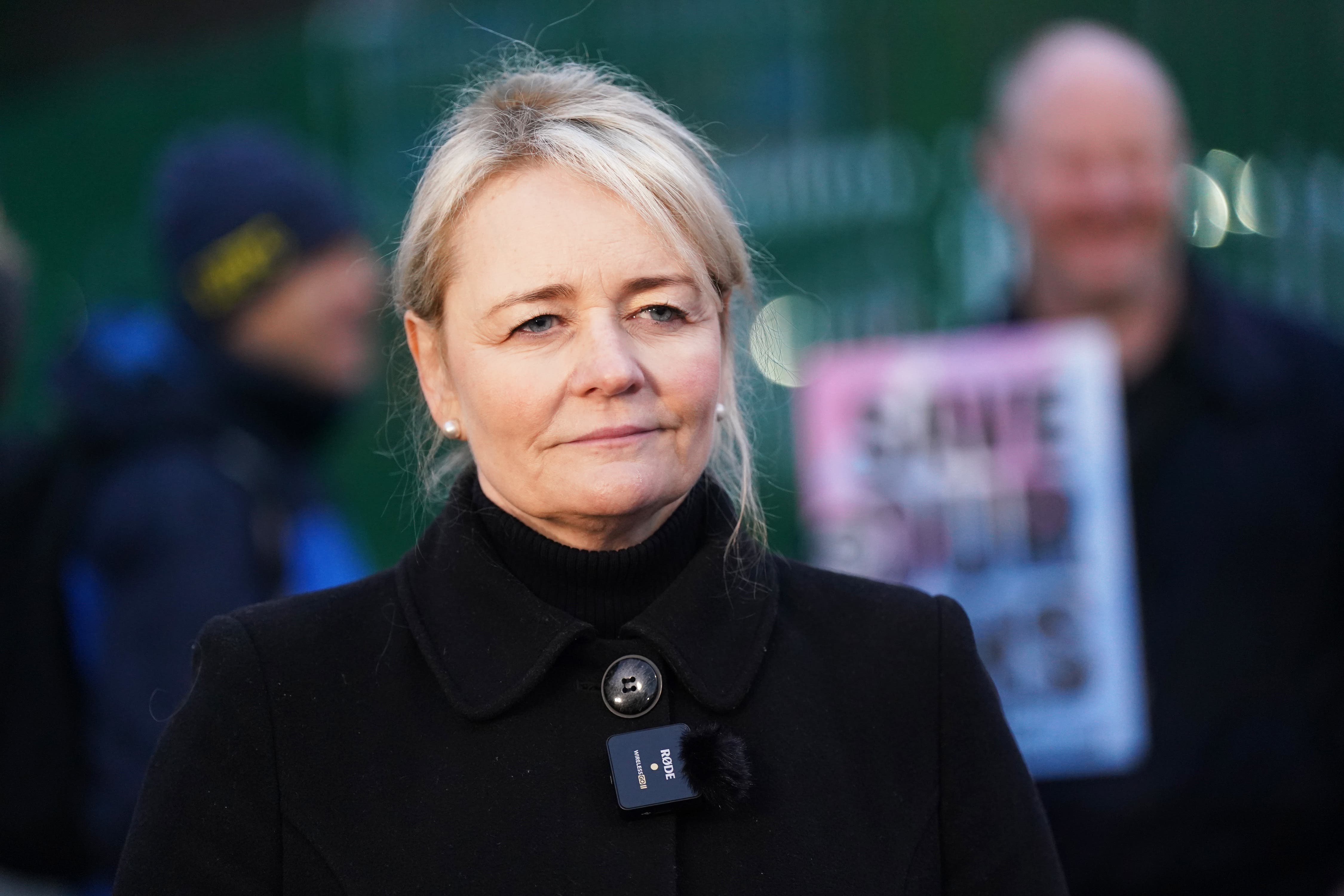 Unite general secretary Sharon Graham has been on countless picket lines over the past year (Jacob King/PA)