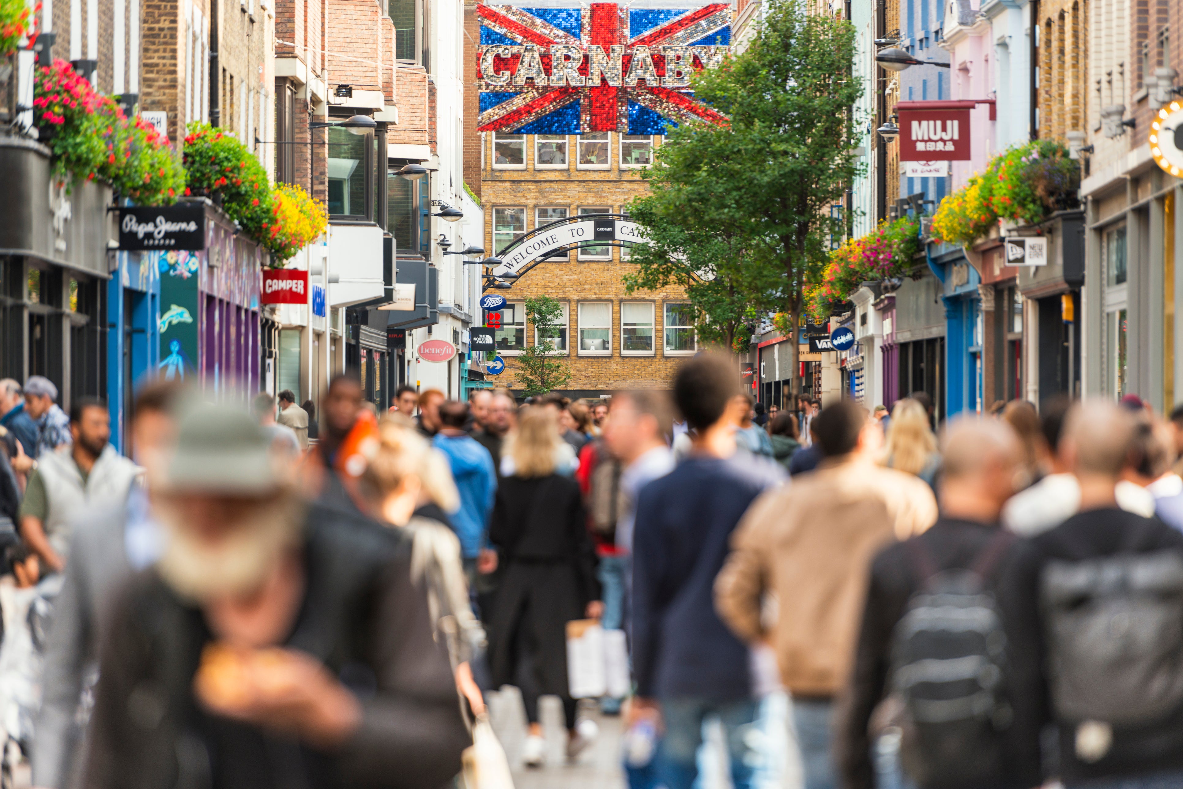 Vibrant pedestrianised shopping in the heart of Soho