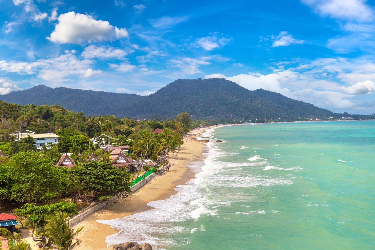 Lamai Beach on Koh Samui island in Thailand