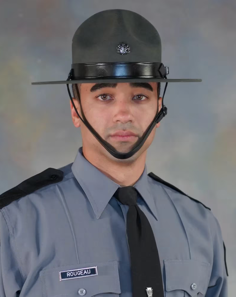 Trooper Jacques Rougeau Jr., 29, was ambushed and killed