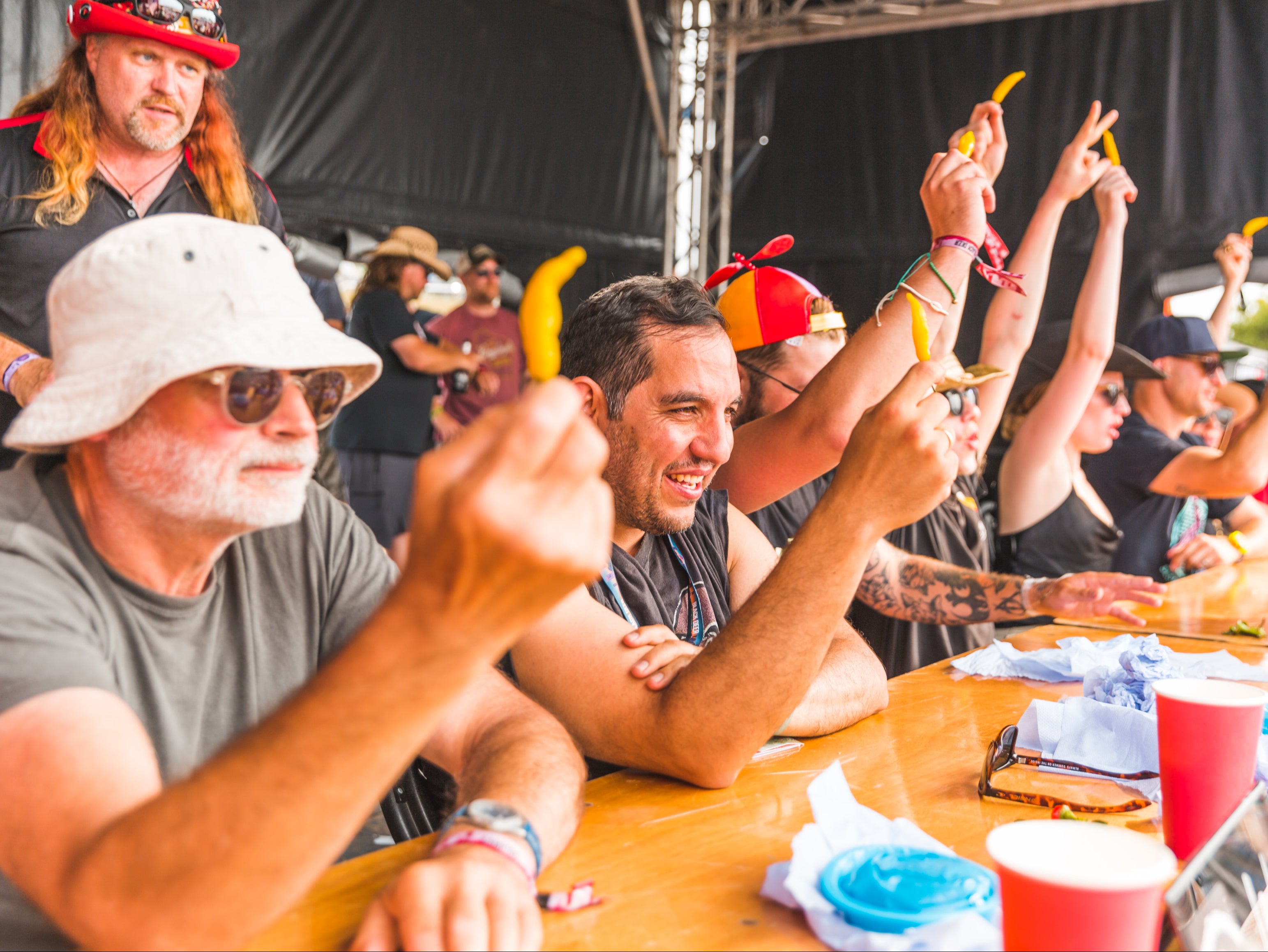 In a pickle: Chili-eating daredevils at Black Deer festival