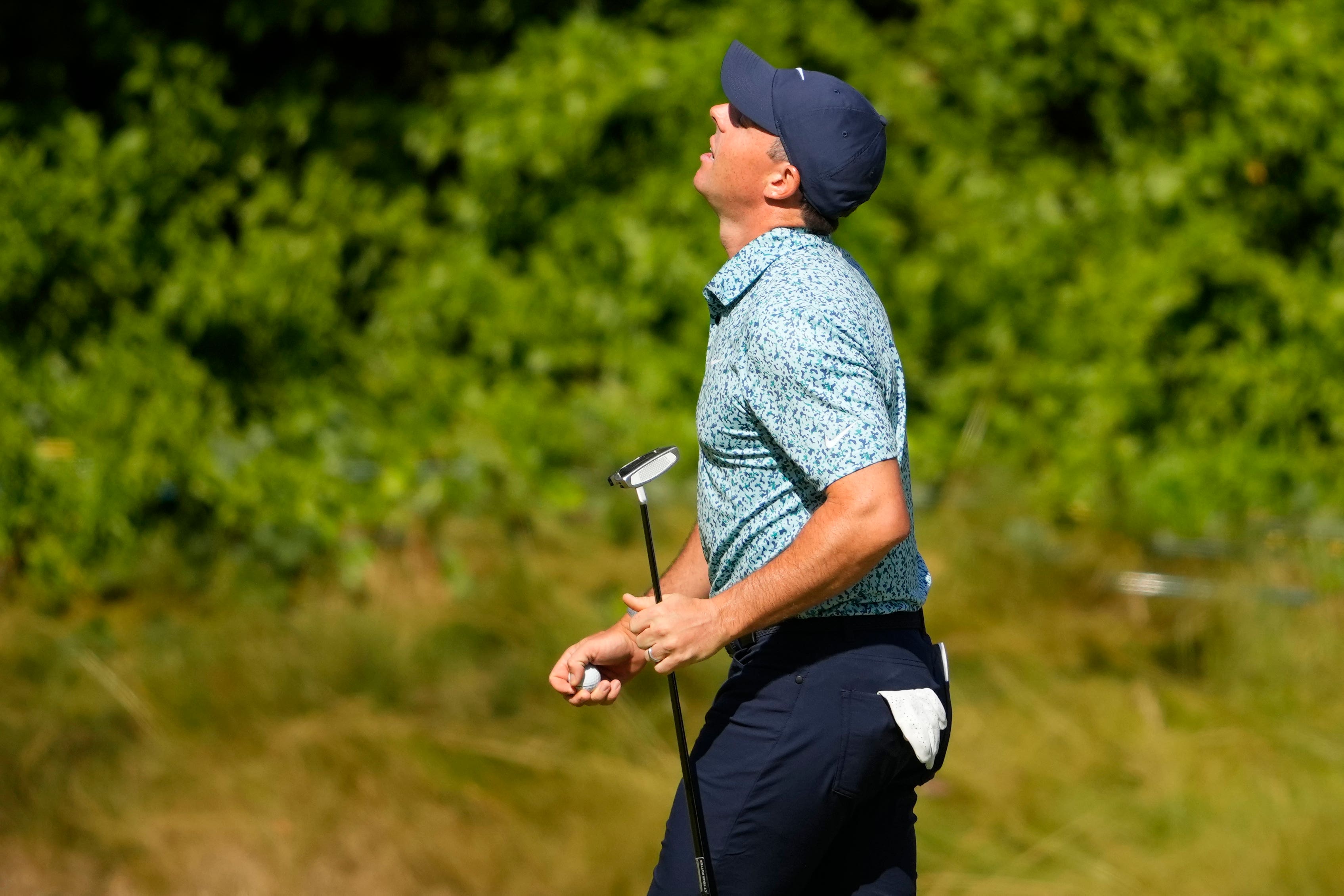 Rory McIlroy was denied by Wyndham Clark at the US Open