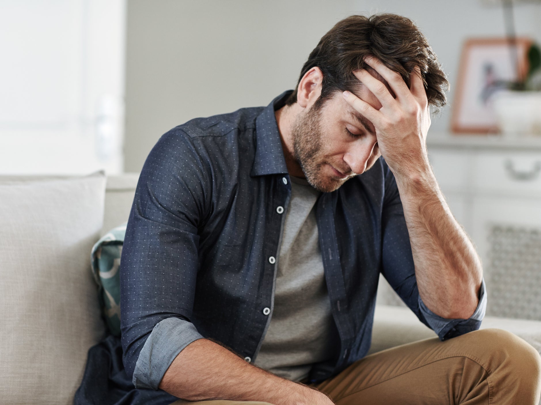 ‘I initially tittered at the overdramatic stock pictures used to get my attention, often of a man cradling his head in a despairing, woe-is-me pose’